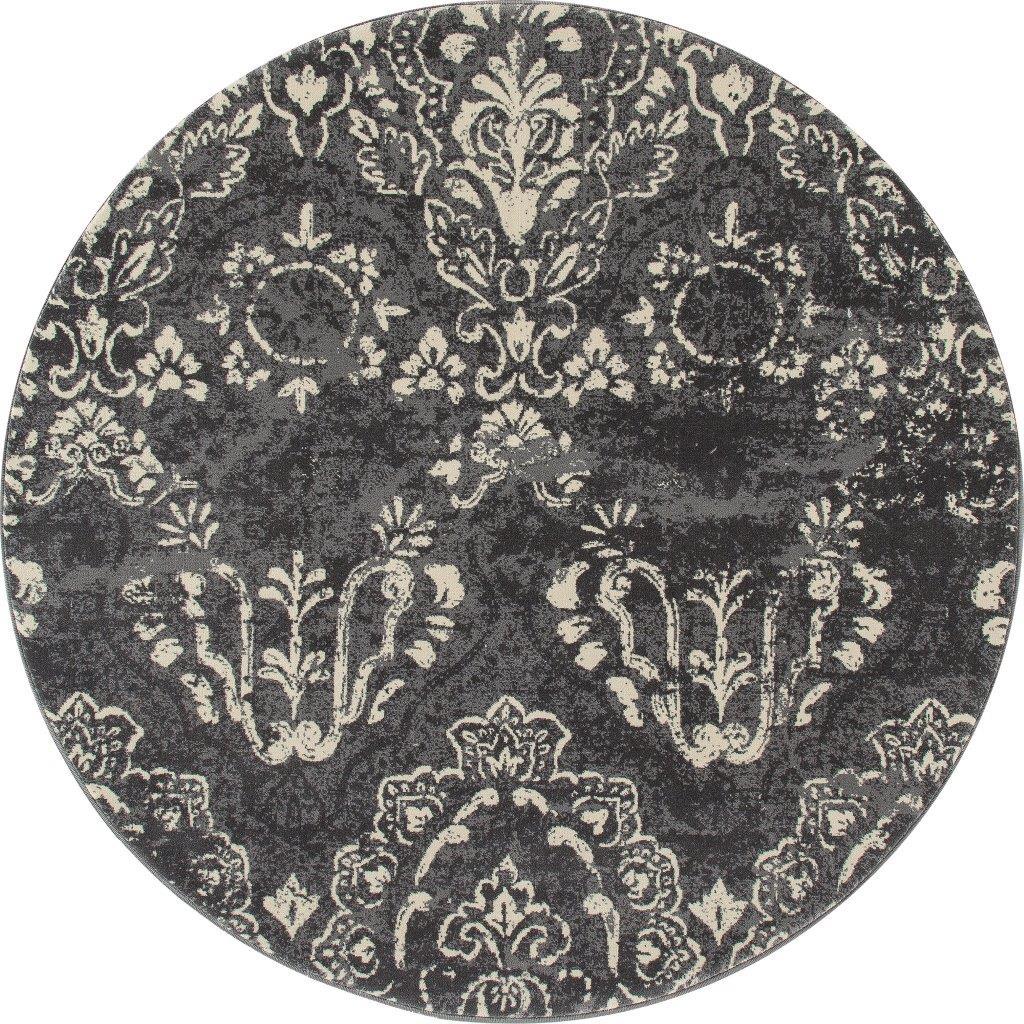 

    
Cachi Emerge Gray 5 ft. 3 in. Round Area Rug by Art Carpet
