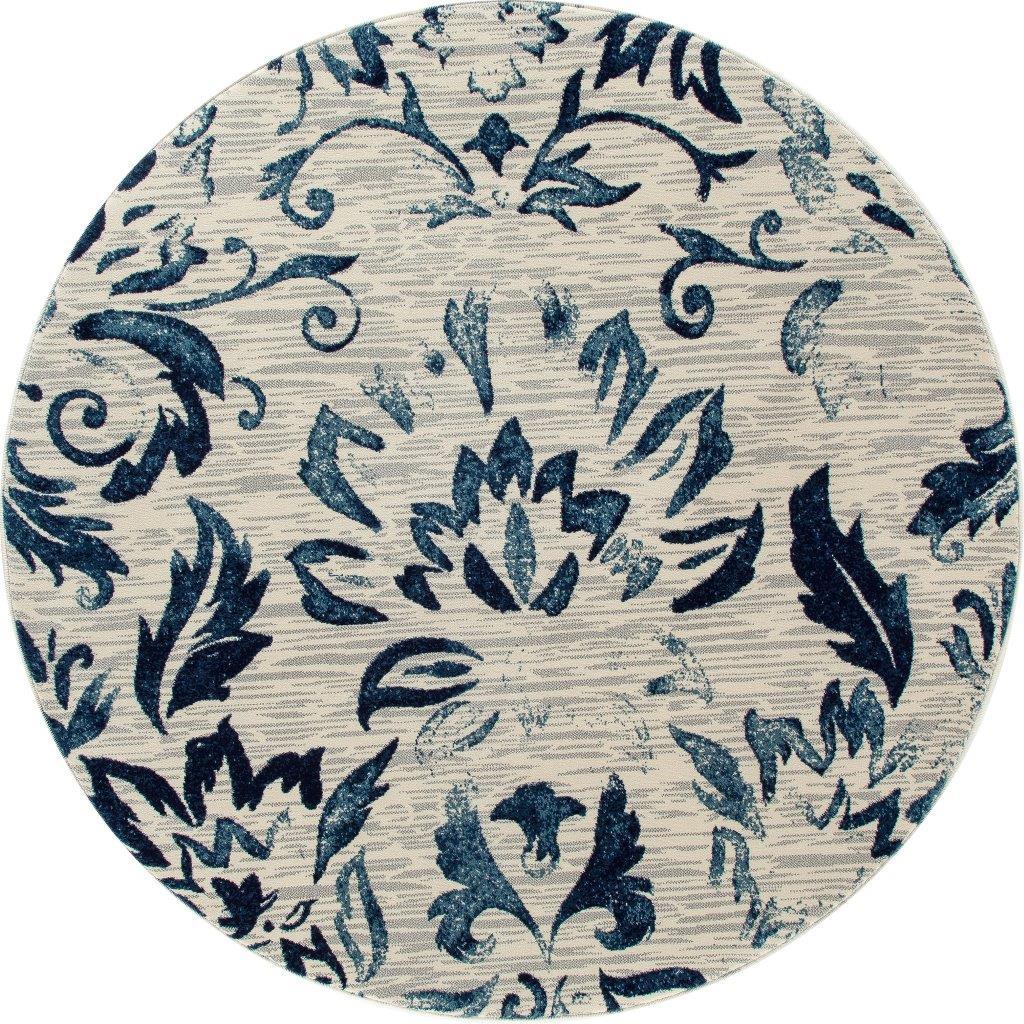 

    
Cachi Faded Beauty Blue 5 ft. 3 in. Round Area Rug by Art Carpet

