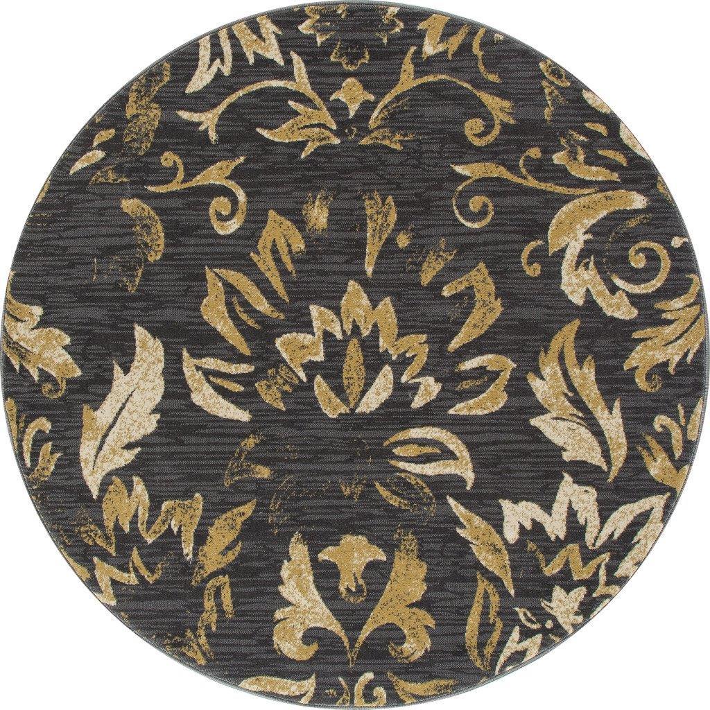 

    
Cachi Faded Beauty Dark Gray 7 ft. 10 in. Round Area Rug by Art Carpet

