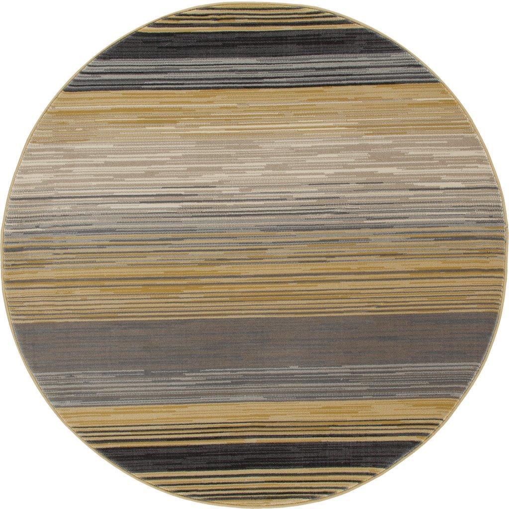 

    
Cachi Heathered Stripe Light Yellow 5 ft. 3 in. Round Area Rug by Art Carpet
