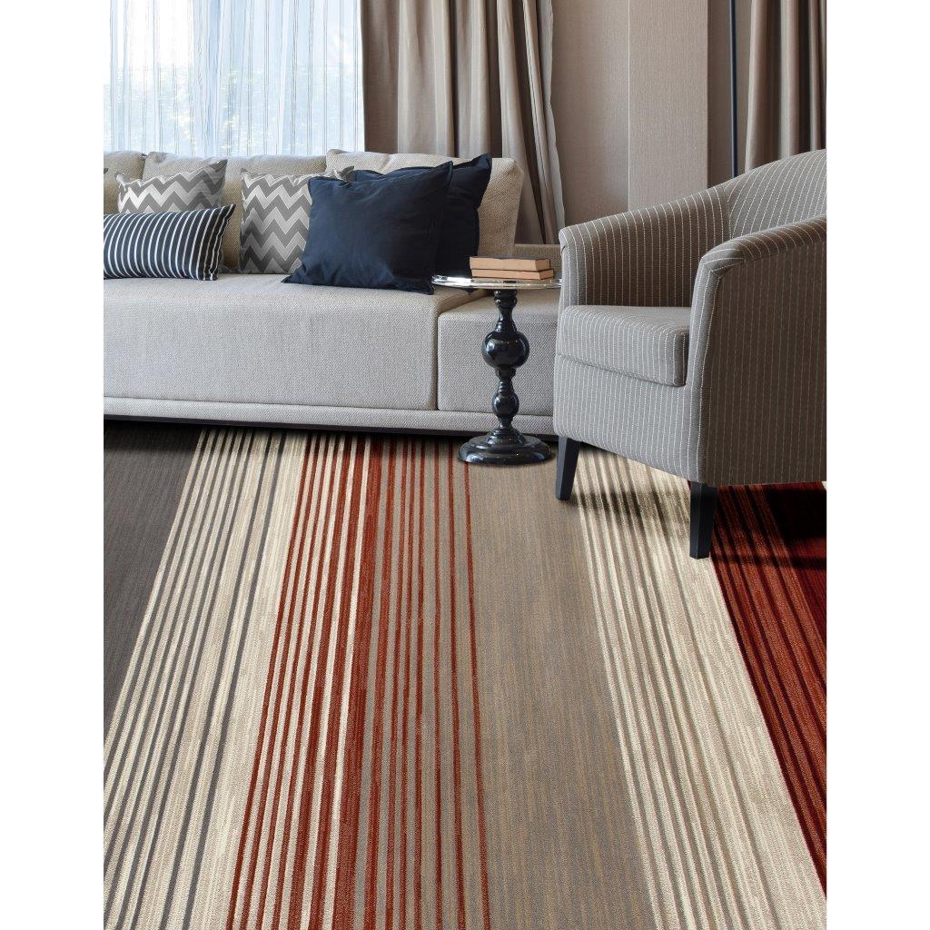 

    
Cachi Heathered Stripe Red 3 ft. 11 in. x 5 ft. 11 in. Area Rug by Art Carpet
