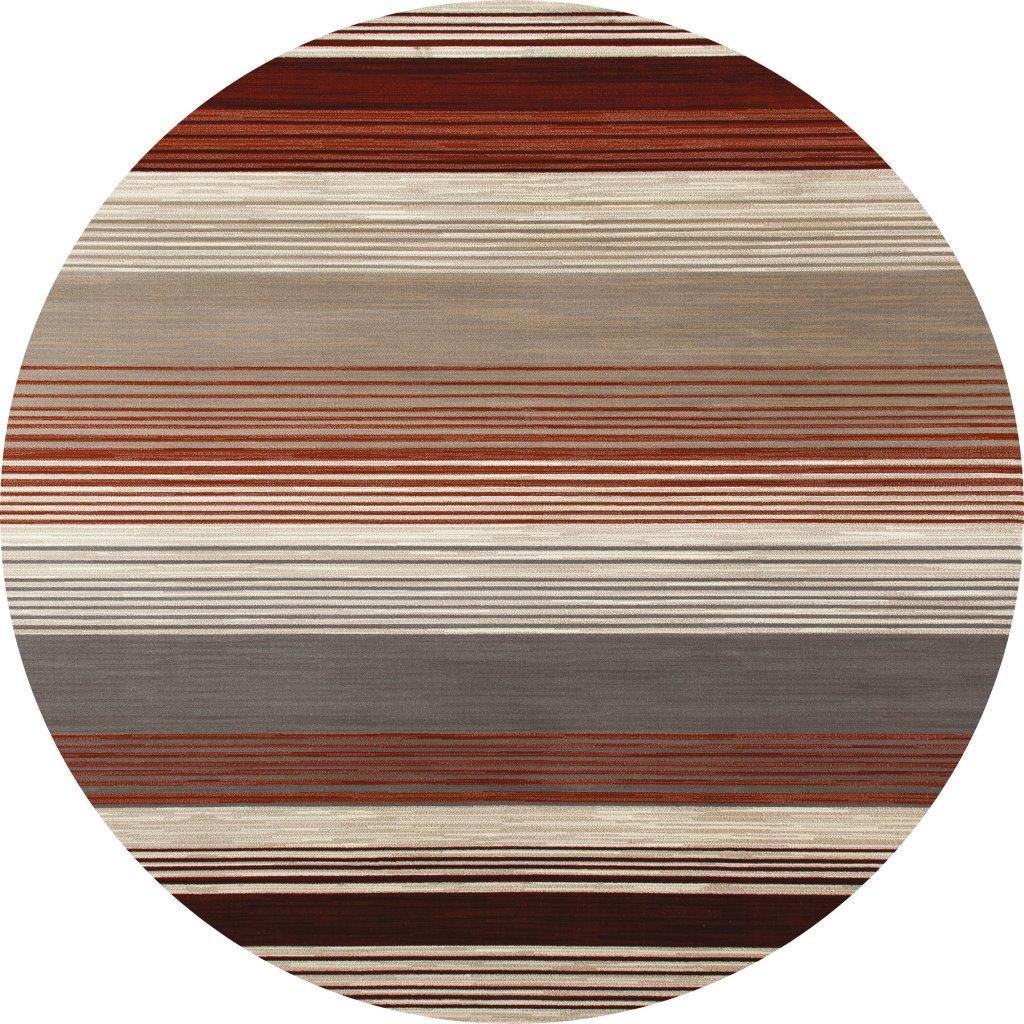 

    
Cachi Heathered Stripe Red 5 ft. 3 in. Round Area Rug by Art Carpet
