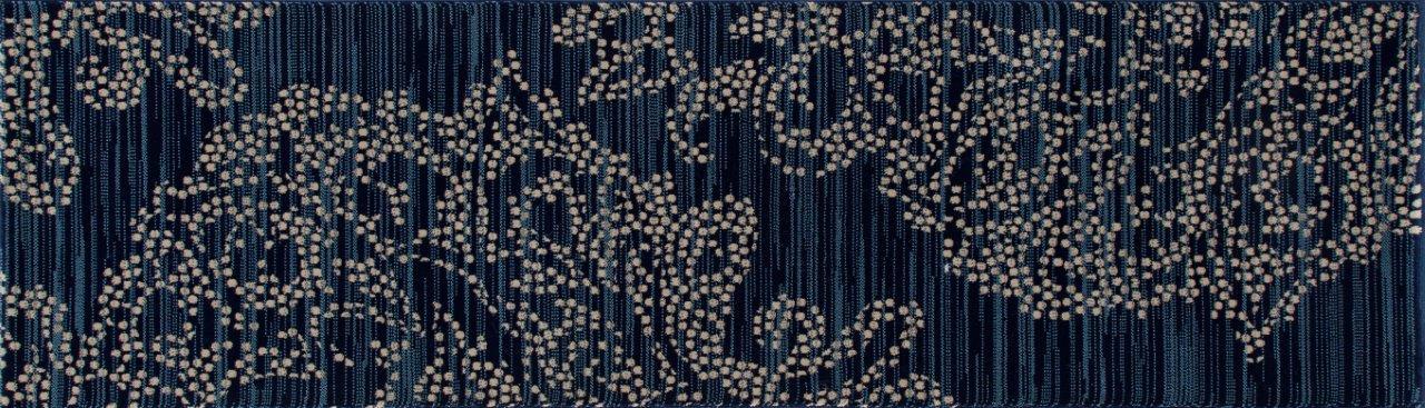 

    
Cachi Large Damask Blue 2 ft. 2 in. x 7 ft. 7 in. Runner by Art Carpet
