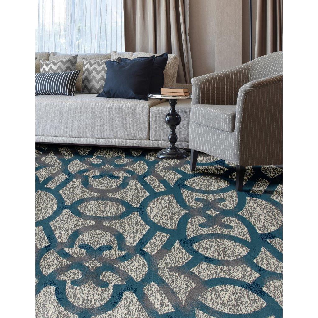 

    
Cachi Trellis Blue 2 ft. 2 in. x 3 ft. 11 in. Area Rug by Art Carpet
