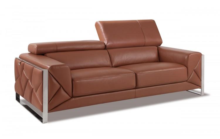 

    
Camel Genuine Italian Leather Sofa Modern Global United 903
