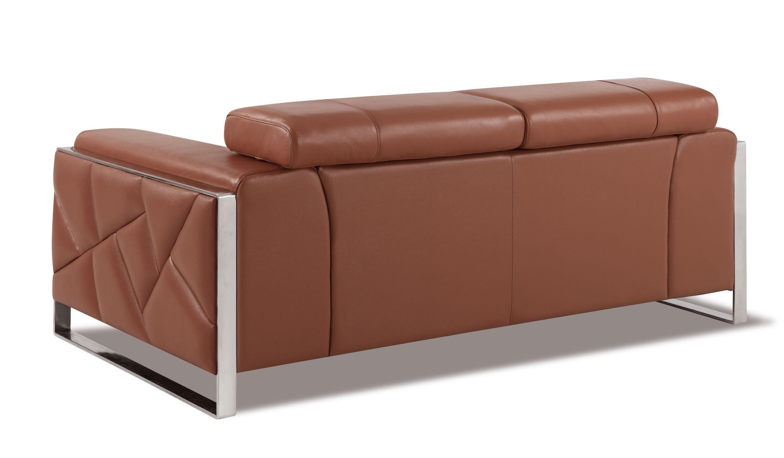 

        
810036121163Camel Genuine Italian Leather Sofa Set 3 Pcs Modern Global United 903
