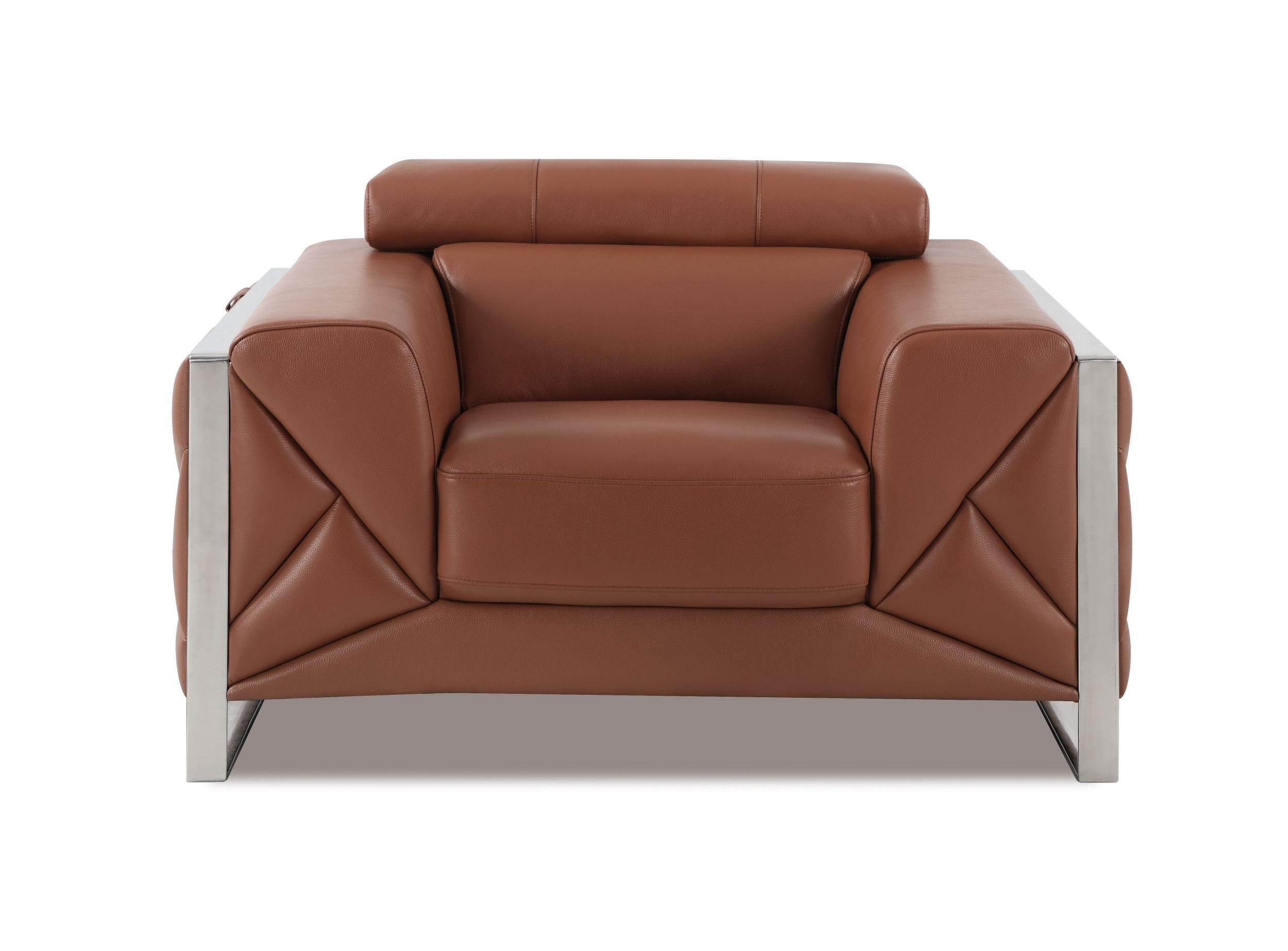 

    
 Order  Camel Genuine Italian Leather Sofa Set 3 Pcs Modern Global United 903
