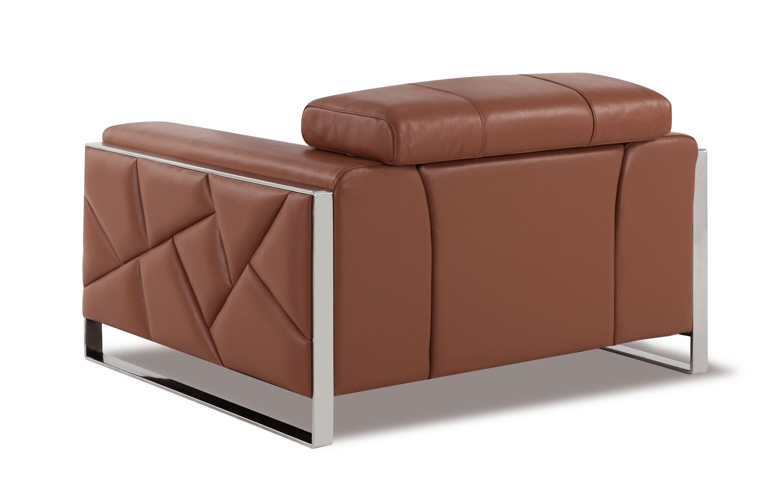 

    
 Shop  Camel Genuine Italian Leather Sofa Set 3 Pcs Modern Global United 903
