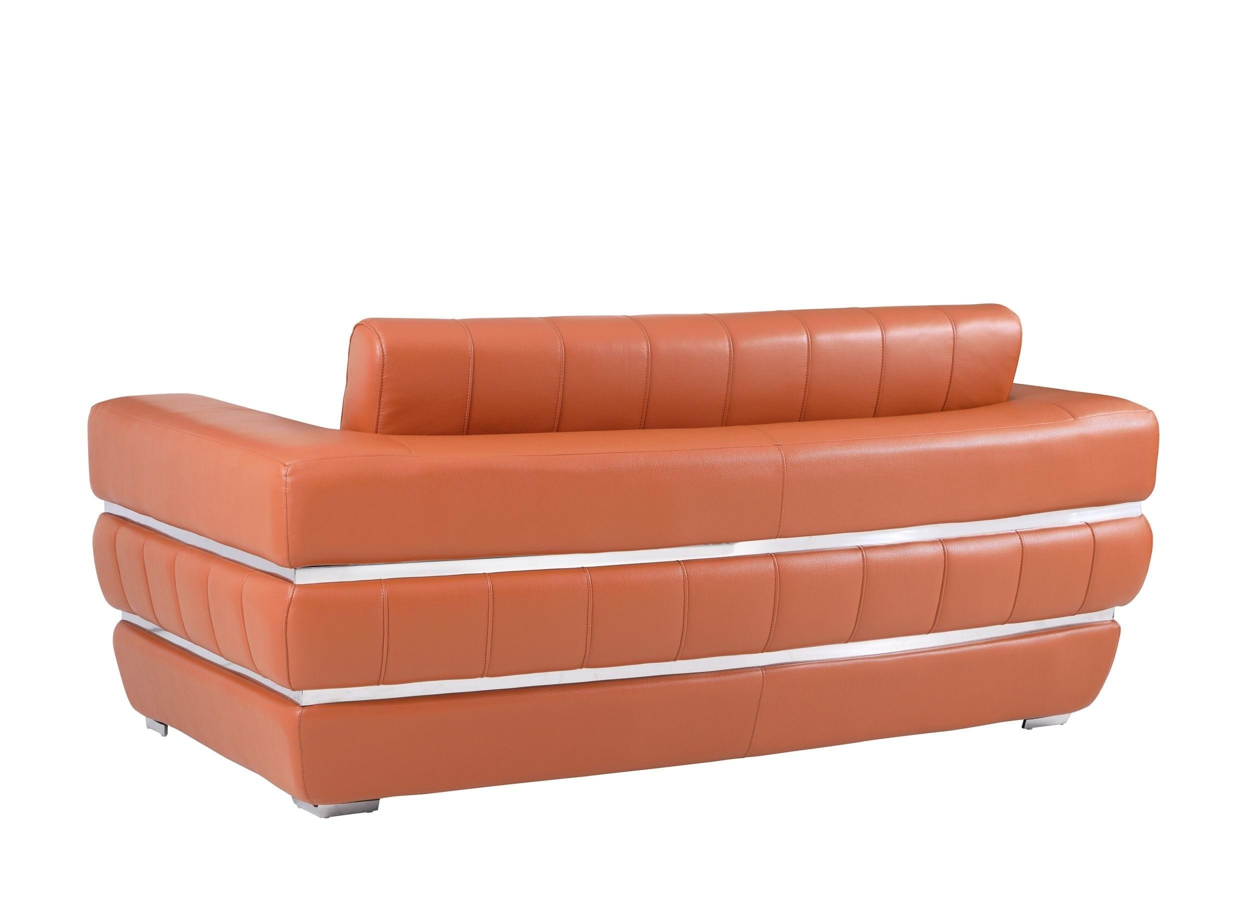 

    
 Shop  Camel Genuine Italian Leather Sofa Set 3Pcs Contemporary 904 Global United
