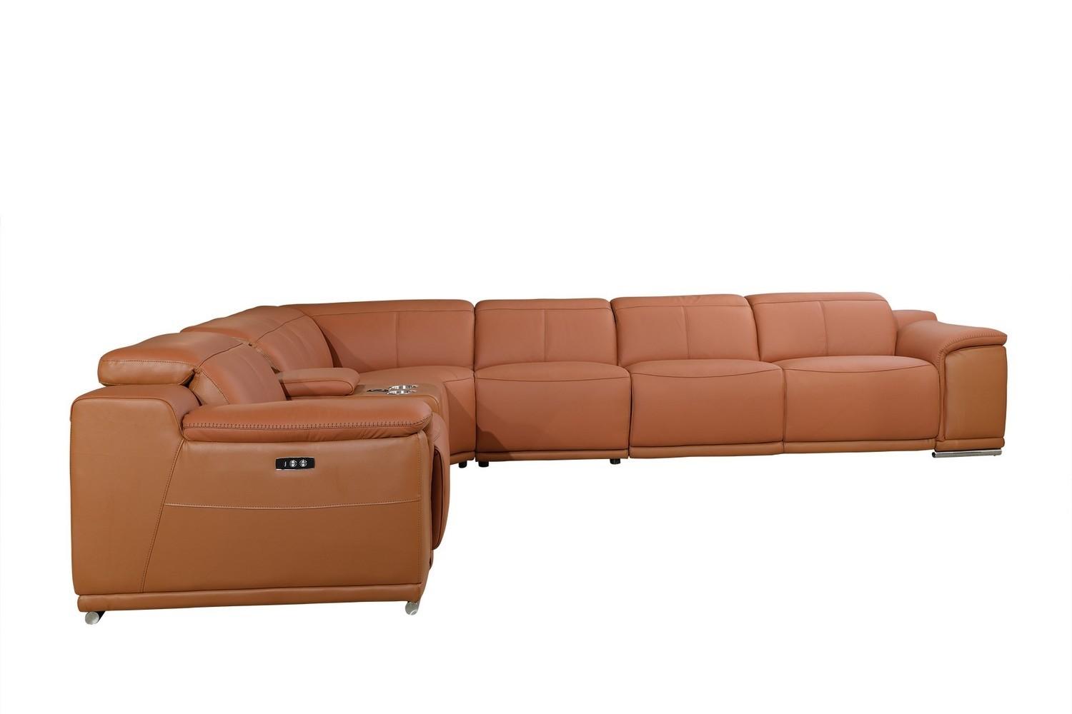

        
Global United 9762 Reclining Sectional Camel Italian Leather 83398864768
