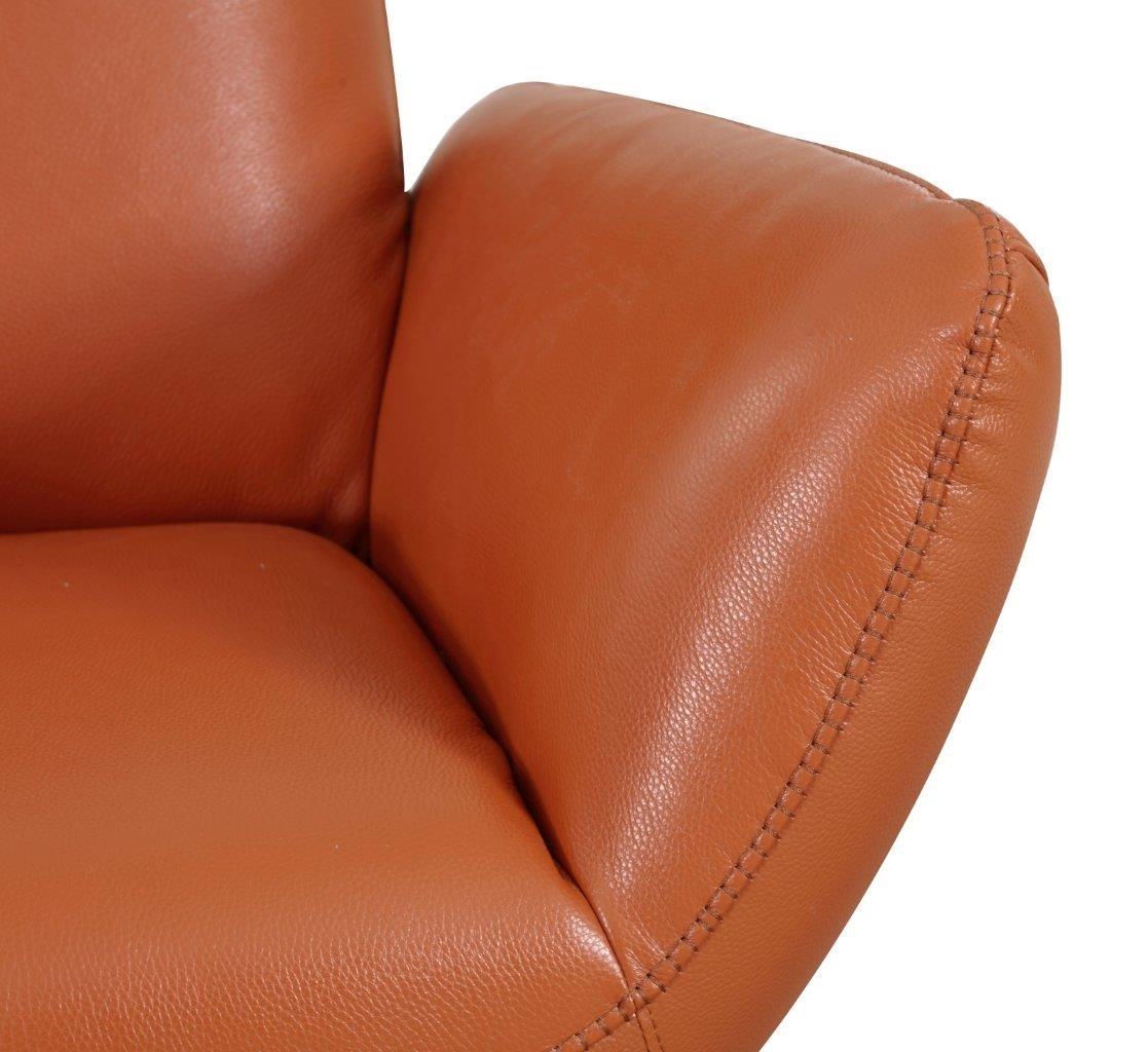 

        
083398862948ORANGE Italian Top Grain Leather Swivel Lounge Chair C74-ORANGE-CH Global United
