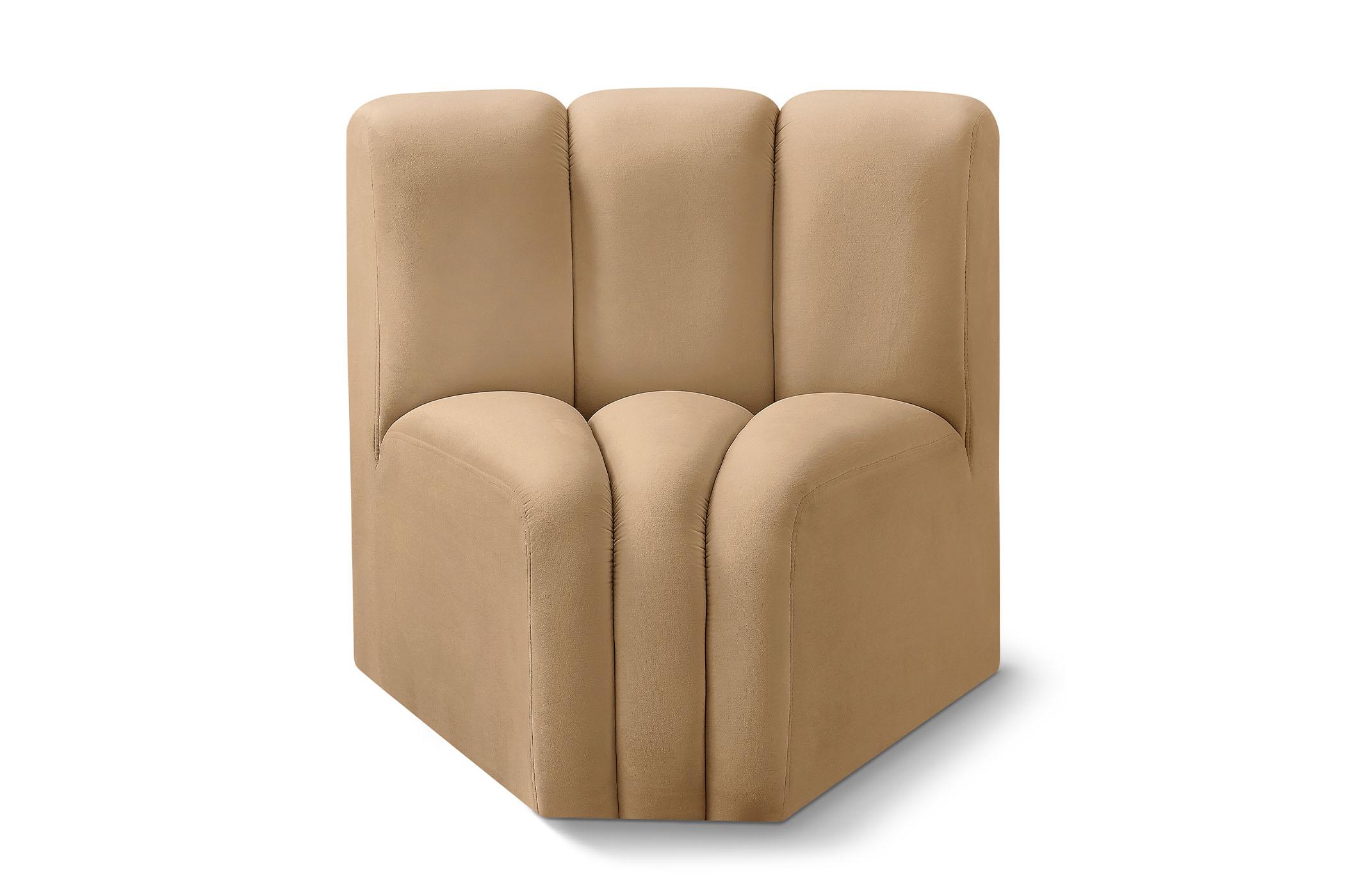 

        
Meridian Furniture ARC 103Camel-CC Modular Corner Chair Camel Velvet 094308282756
