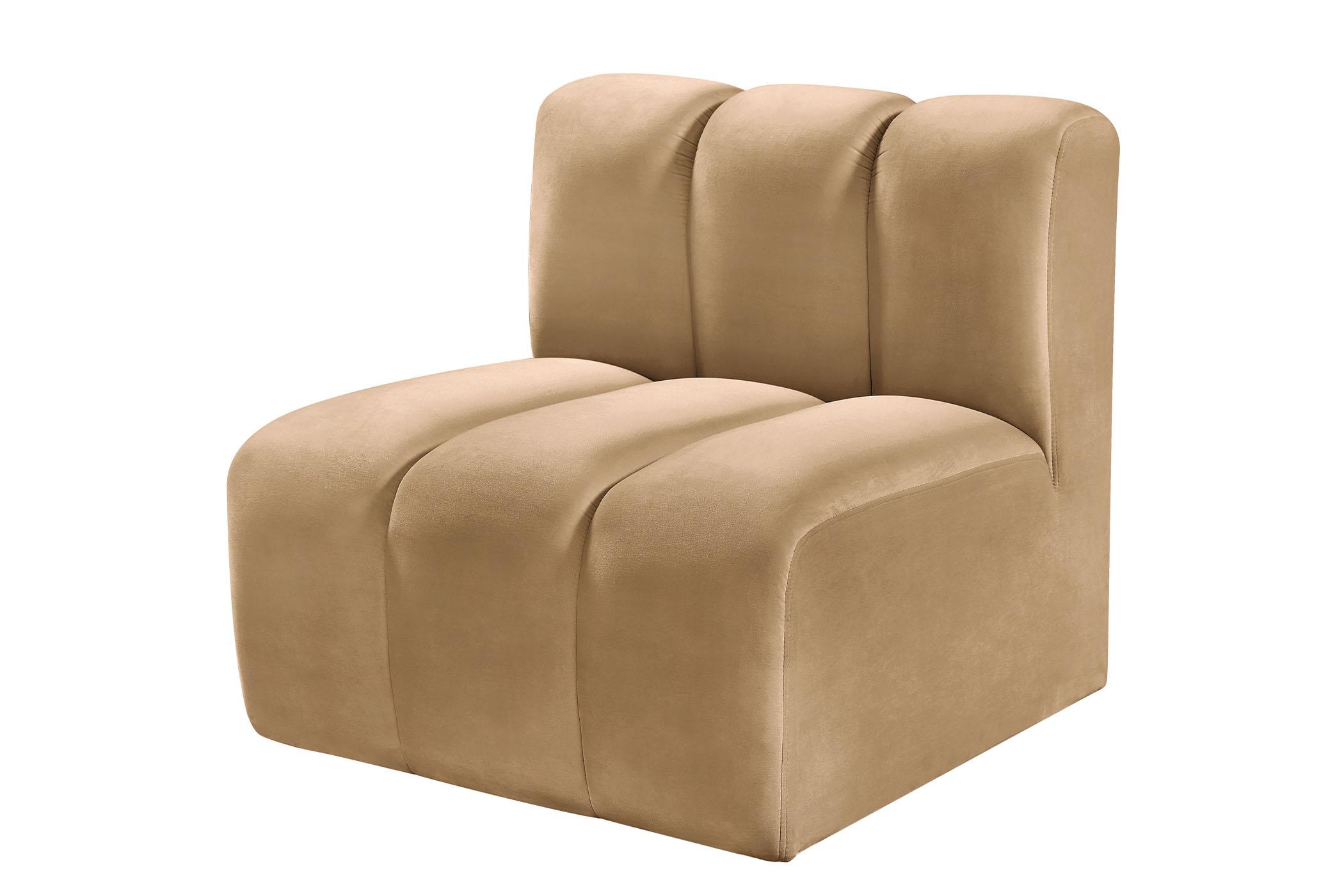 Contemporary, Modern Modular Chair ARC 103Camel-ST 103Camel-ST in Camel Velvet