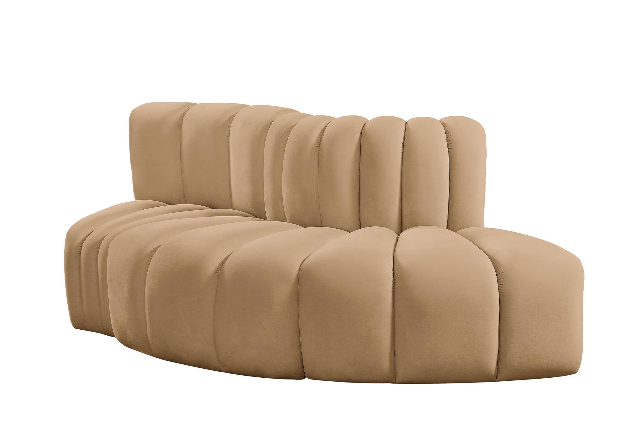 

        
Meridian Furniture ARC 103Camel-S3E Modular Sectional Sofa Camel Velvet 094308299310
