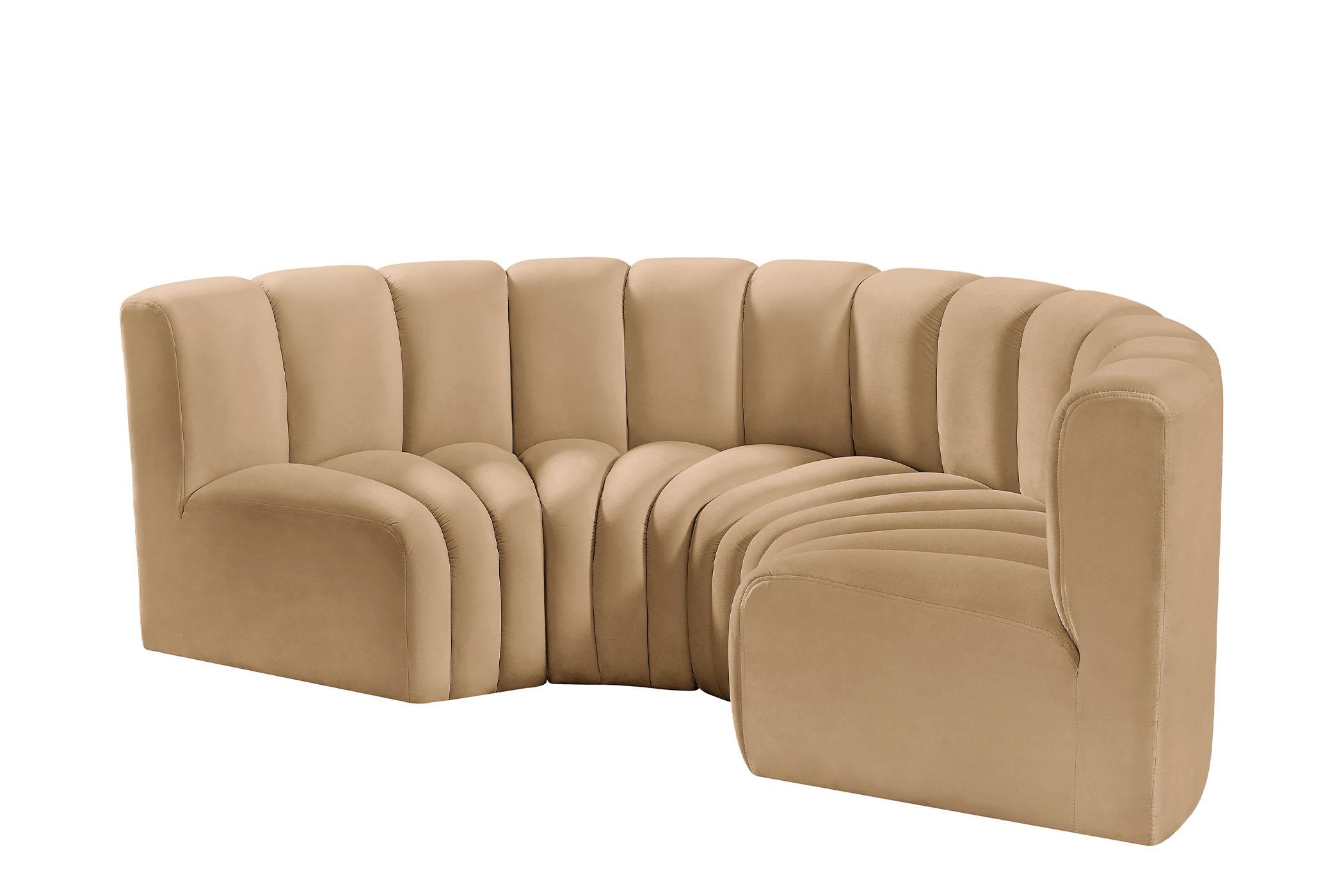 

    
103Camel-S4C Meridian Furniture Modular Sectional Sofa
