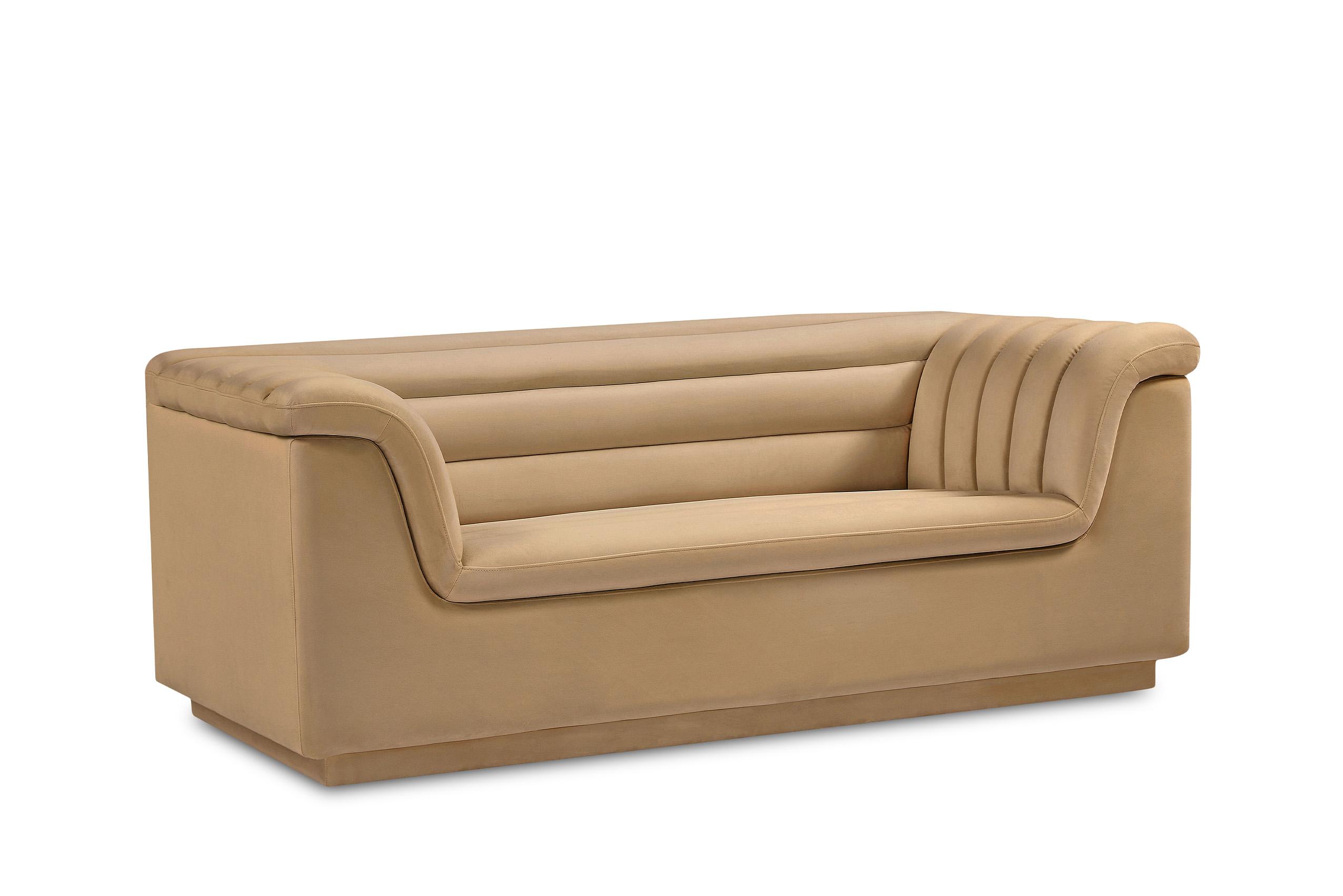 

        
Meridian Furniture CASCADE 192Camel-S-Set-2 Sofa Set Camel Velvet 094308287096
