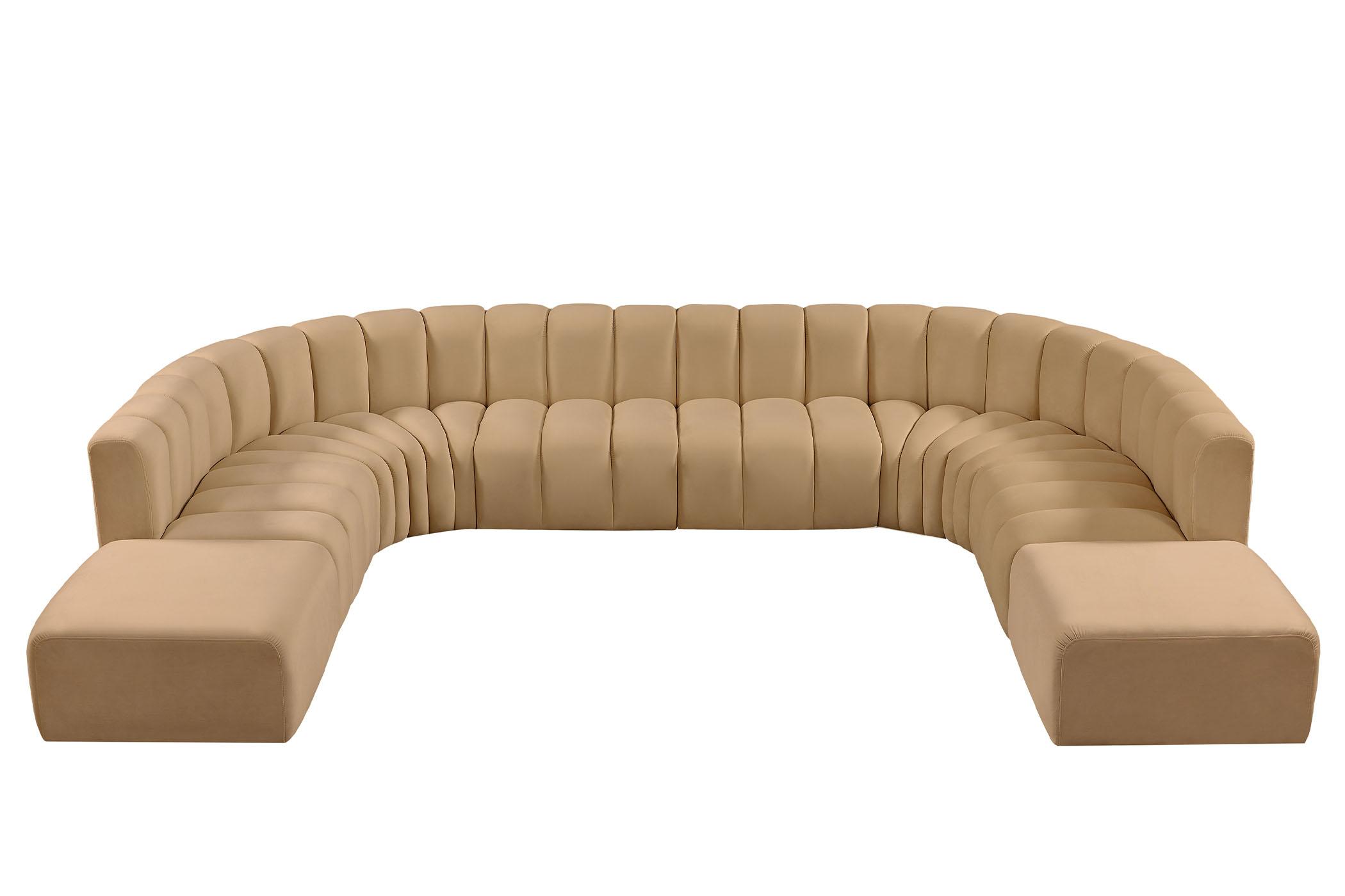 

        
Meridian Furniture ARC 103Camel-S10A Modular Sectional Sofa Camel Velvet 094308299549
