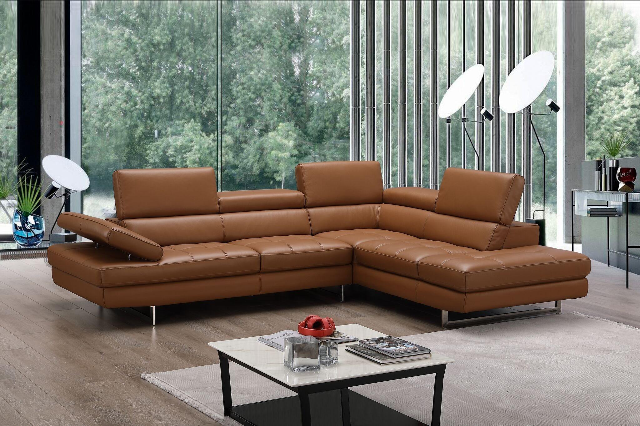 

    
J&M Furniture A761 Sectional Sofa Caramel 17855211
