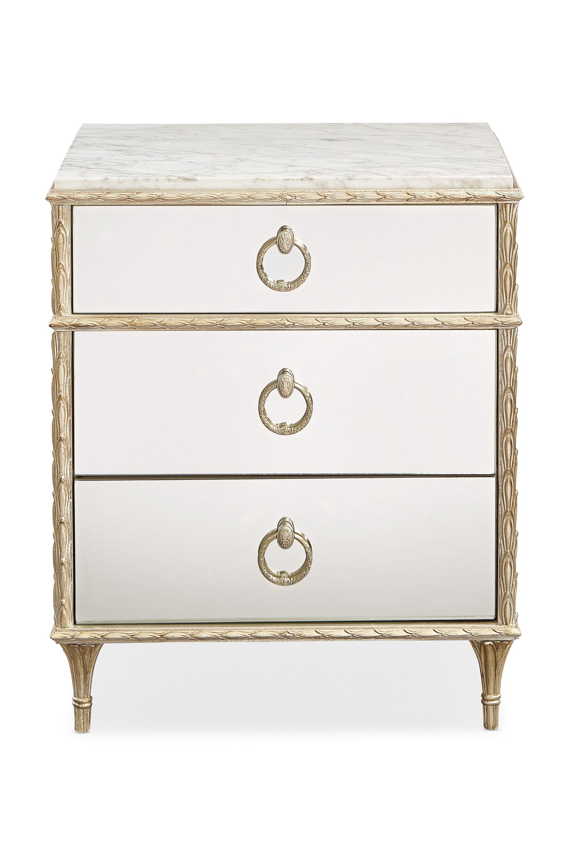 

    
Caracole FONTAINEBLEAU Nightstand Set Mirrored/Gold C063-419-064-Set-2
