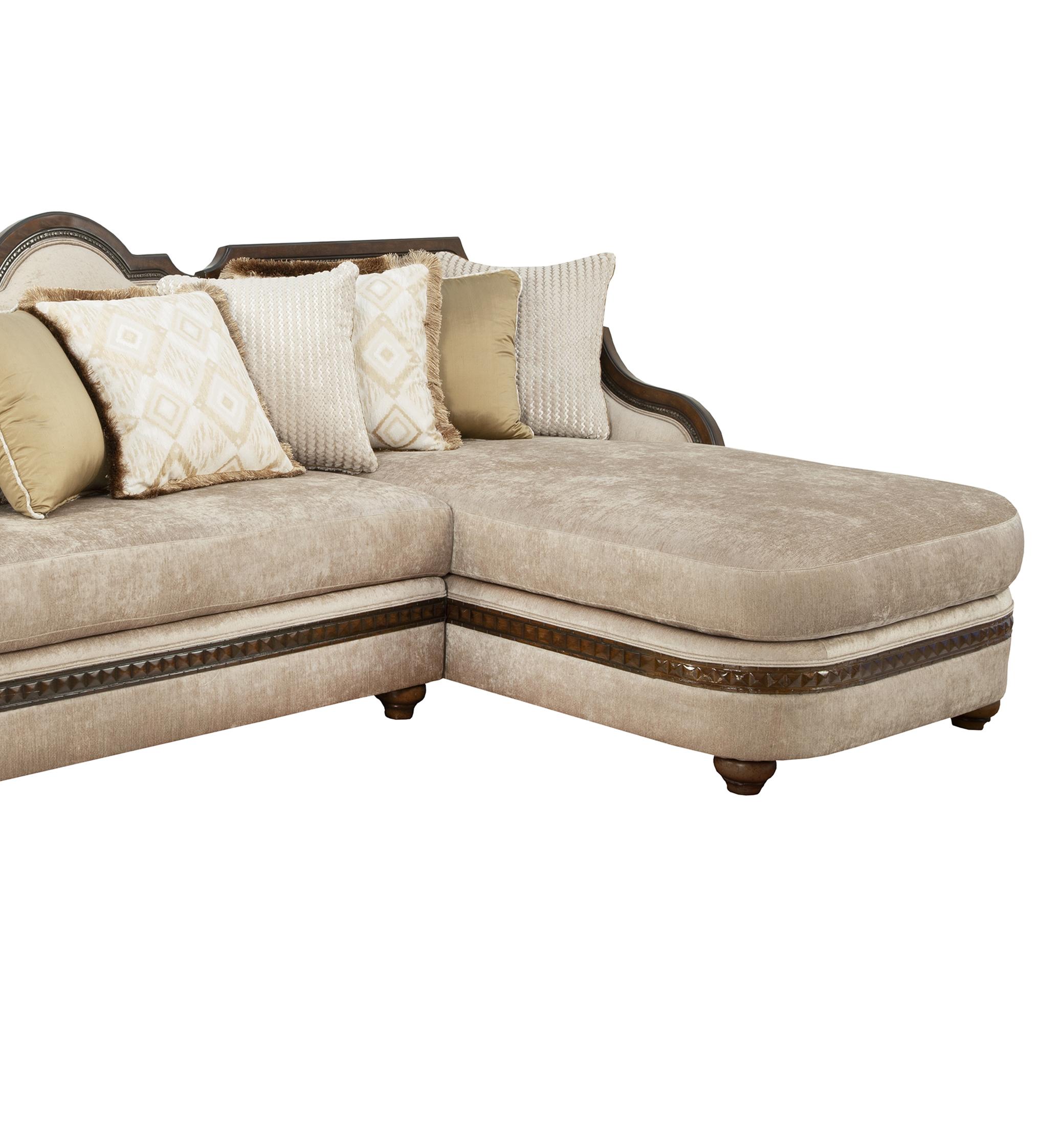 

                    
Benetti Furniture LUCIANNA Sectional Sofa Beige Chenille Purchase 
