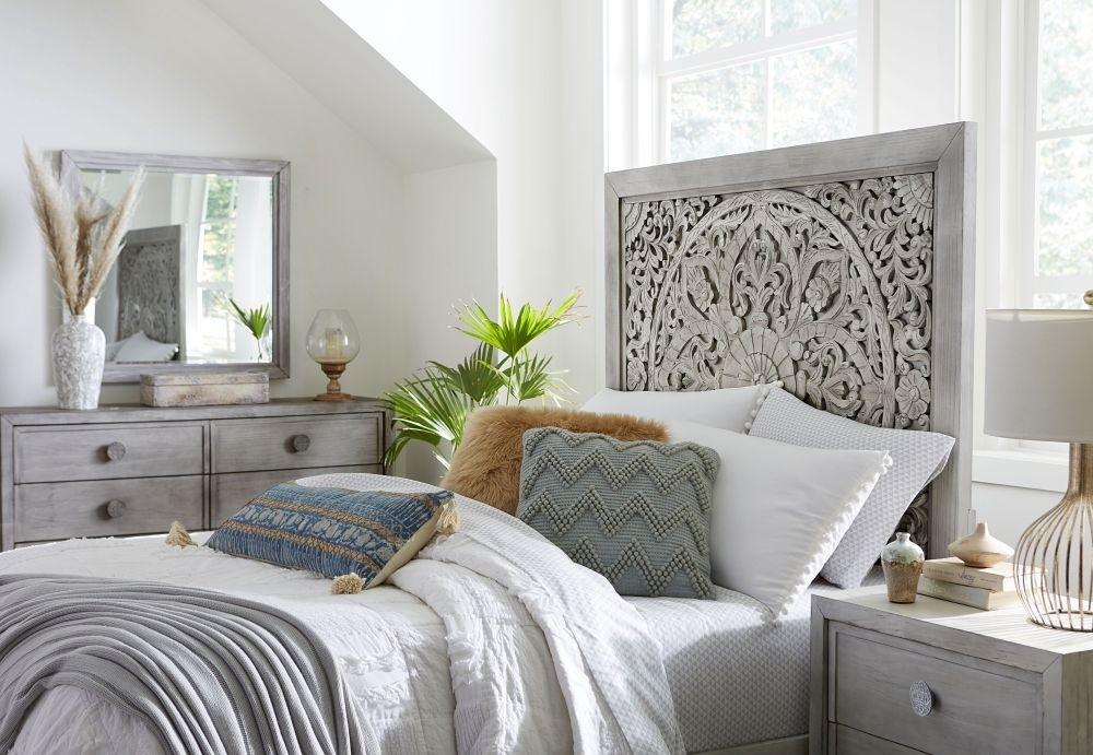 

                    
Buy Washed White King Platform Bedroom Set 3Pcs BOHO CHIC by Modus Furniture
