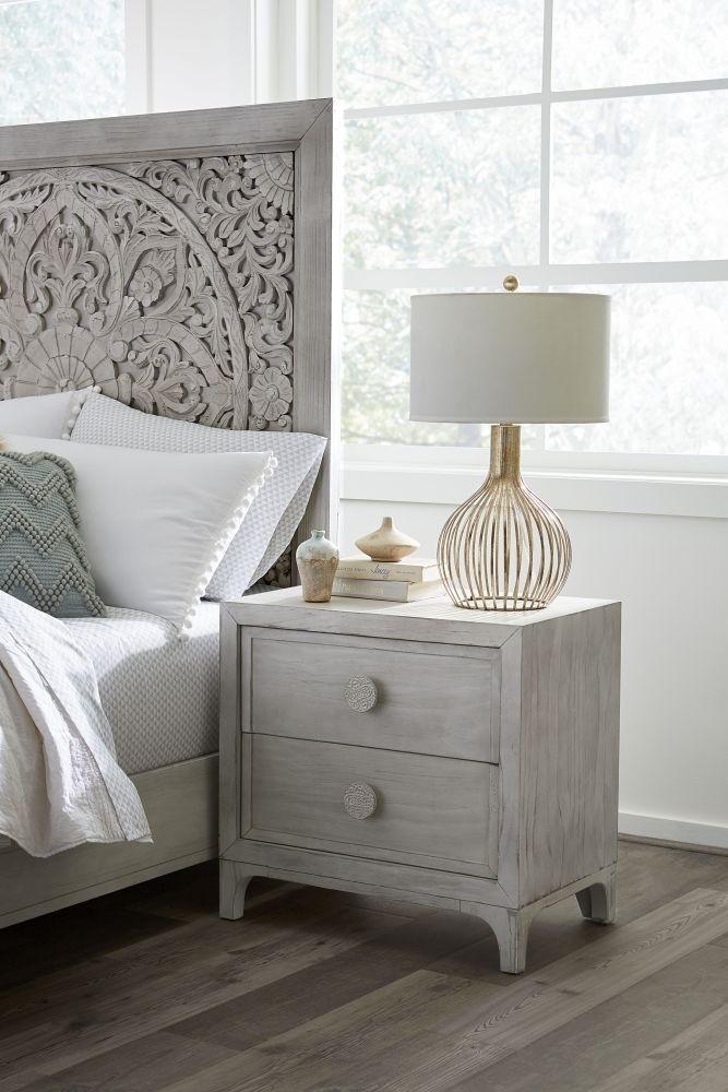 

                    
Buy Washed White King Platform Bedroom Set 4Pcs BOHO CHIC by Modus Furniture
