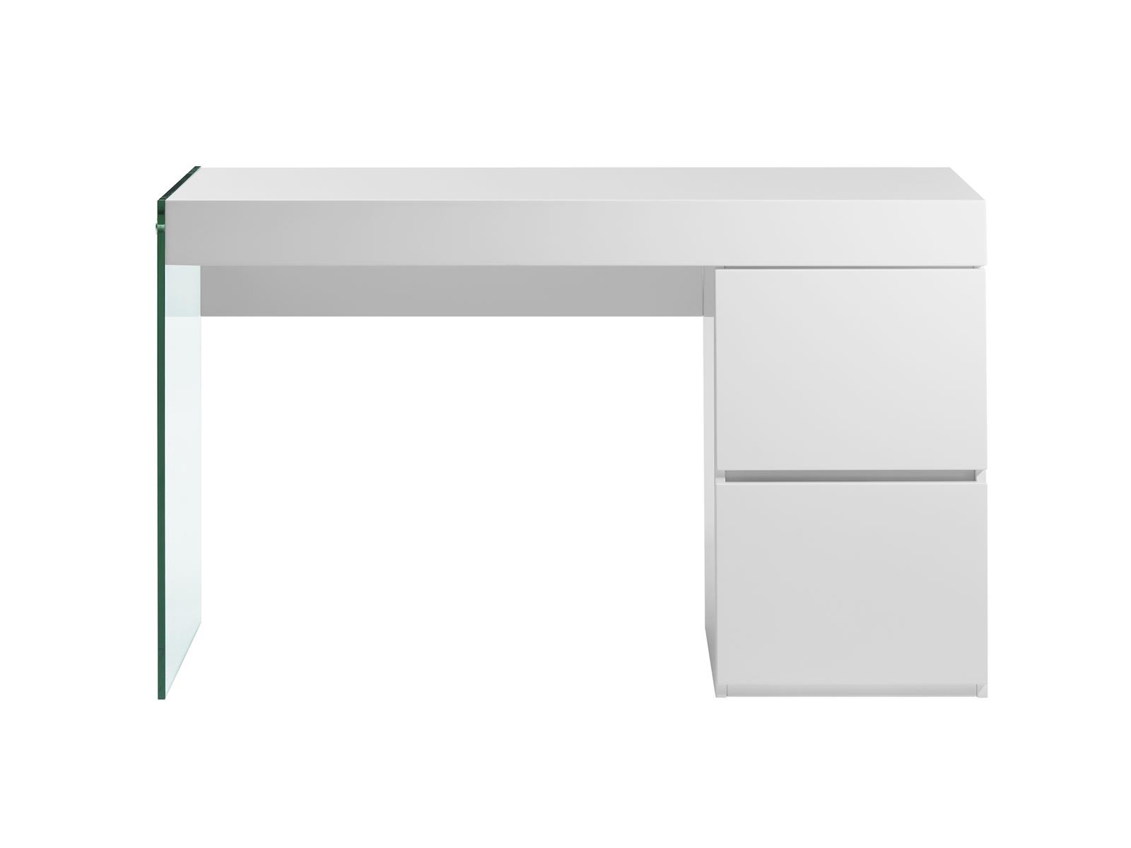 

    
Casabianca IL VETRO Contemporary High Gloss White Lacquer Office Desk
