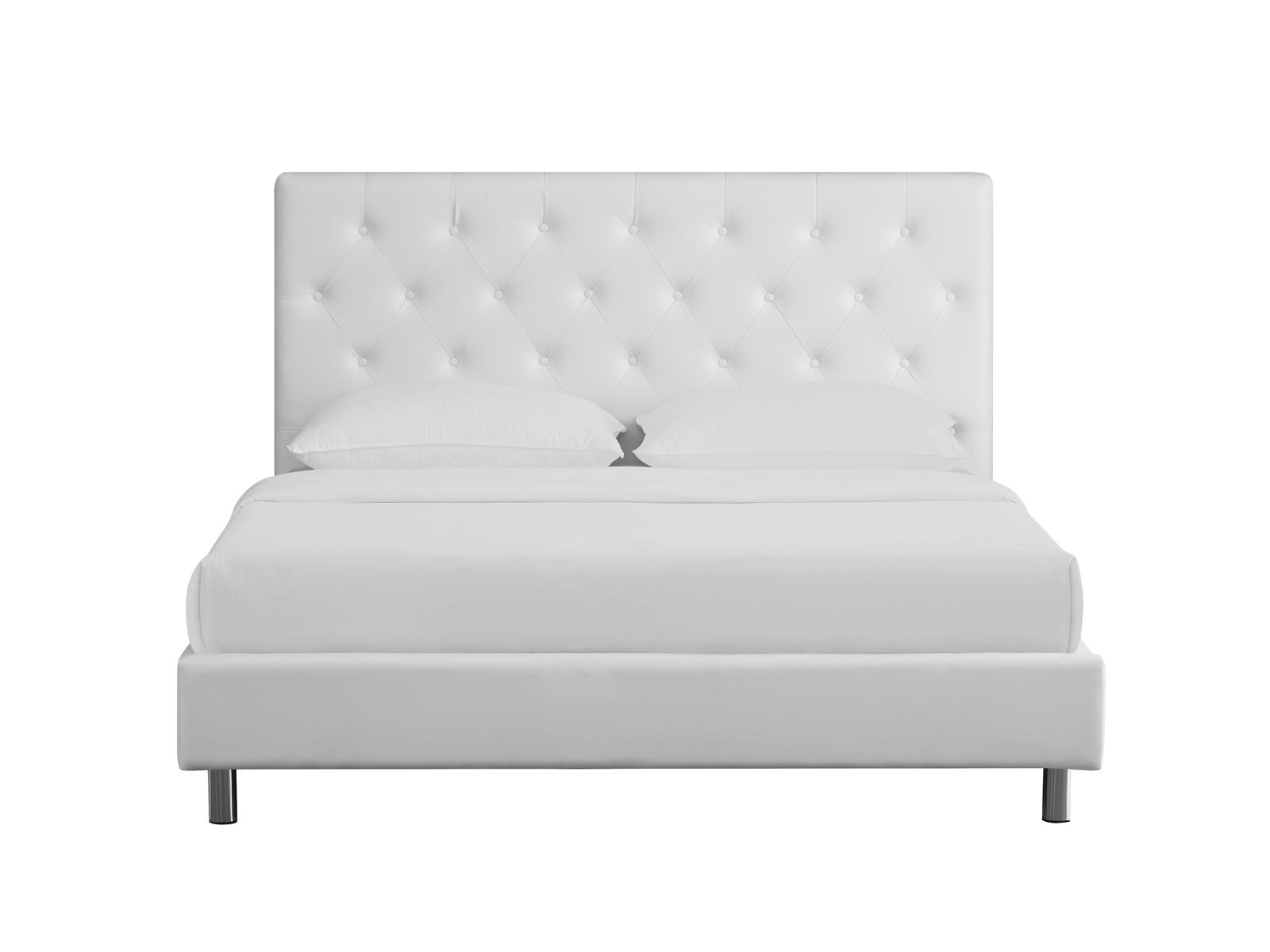 

    
Casabianca MILES II Contemporary White Fabric Upholstery Queen Size Bed
