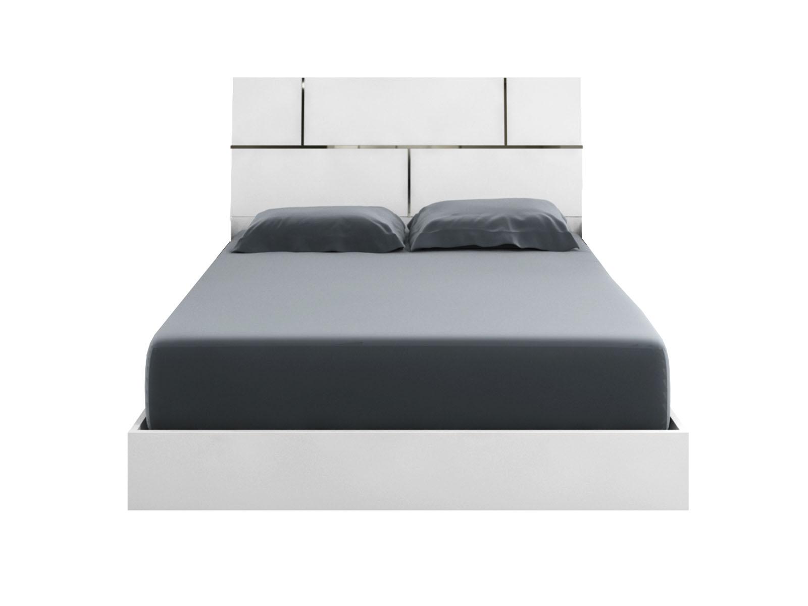 

    
Casabianca PISA Modern  High Gloss White Lacquer  King Size Bed Made in Italy
