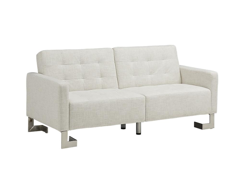 

    
Casabianca SPEZIA Contemporary Beige Fabric Stainless Steel Legs Sofa Bed
