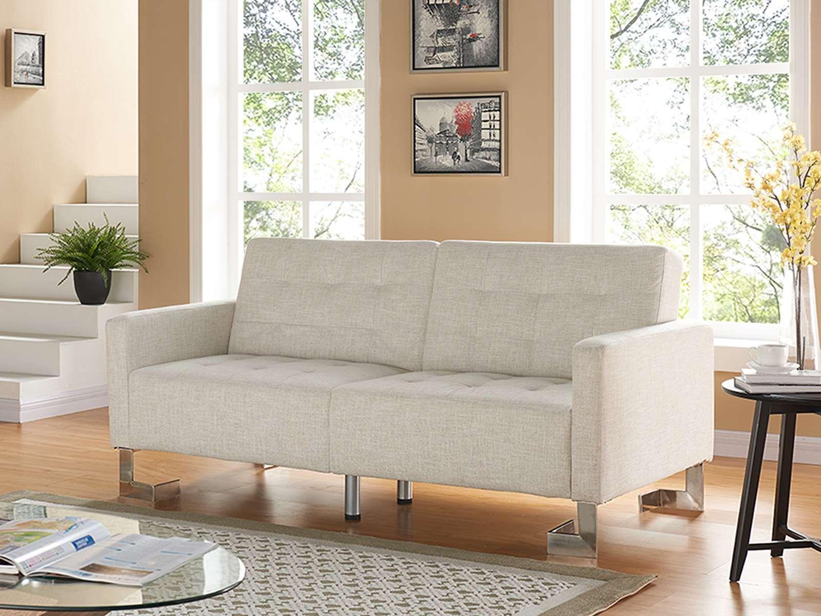 Contemporary, Modern Sofa bed Spezia TC-5518-BG in Beige Polyester