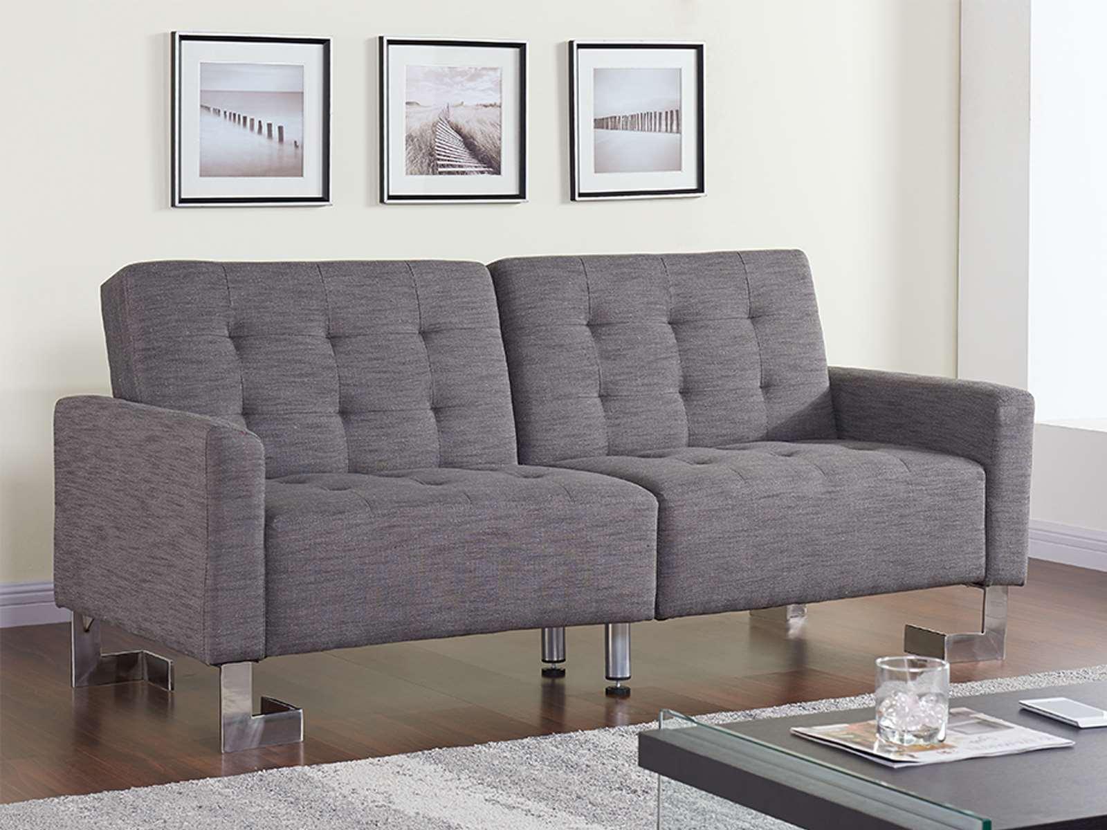 Contemporary, Modern Sofa bed Spezia TC-5518-GR in Gray Polyester