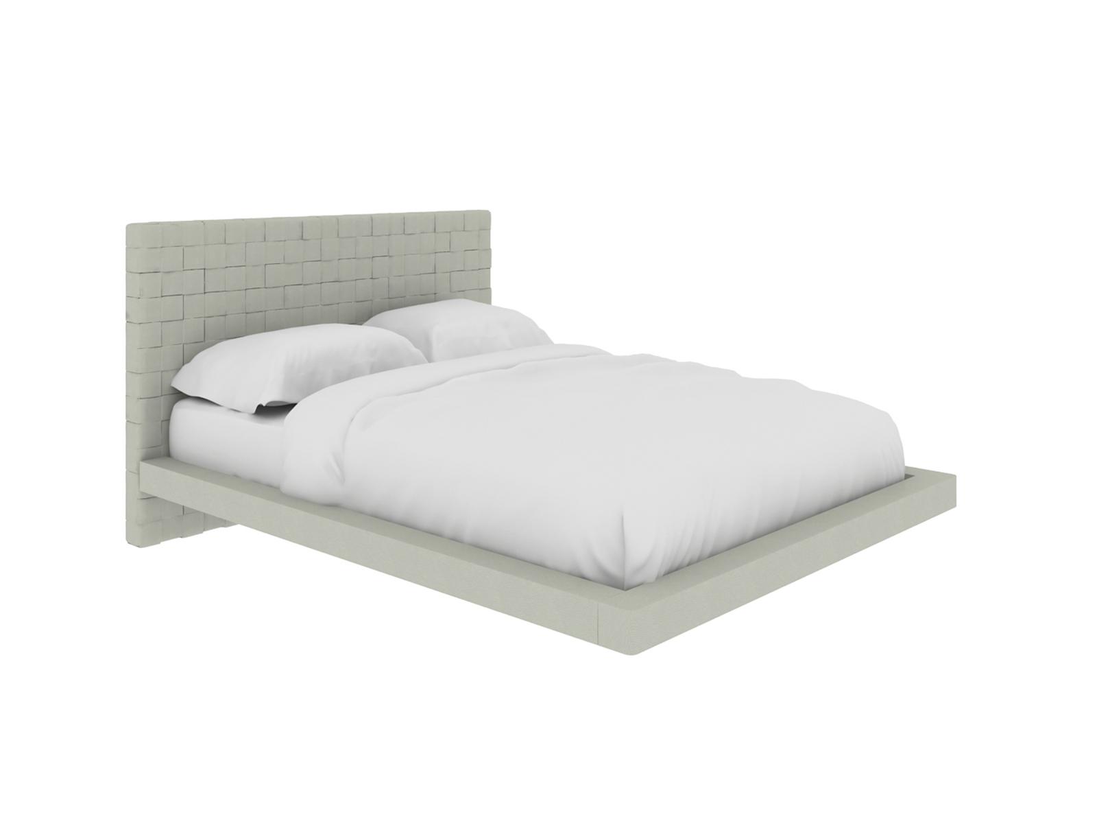 

    
Casabianca ZACK Contemporary Light Gray Eco-leather Queen Size Platform Bed
