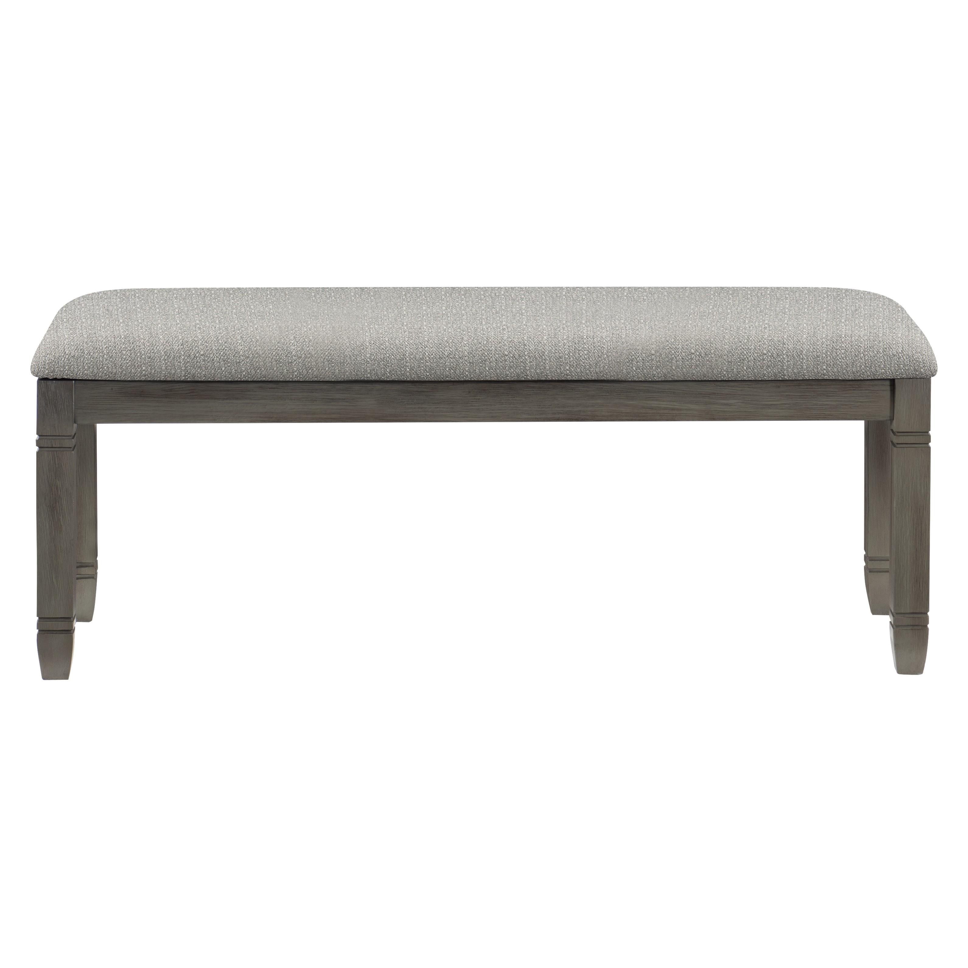 

    
Casual Antique Gray Wood Dining Bench Homelegance 5627GY-13 Granby
