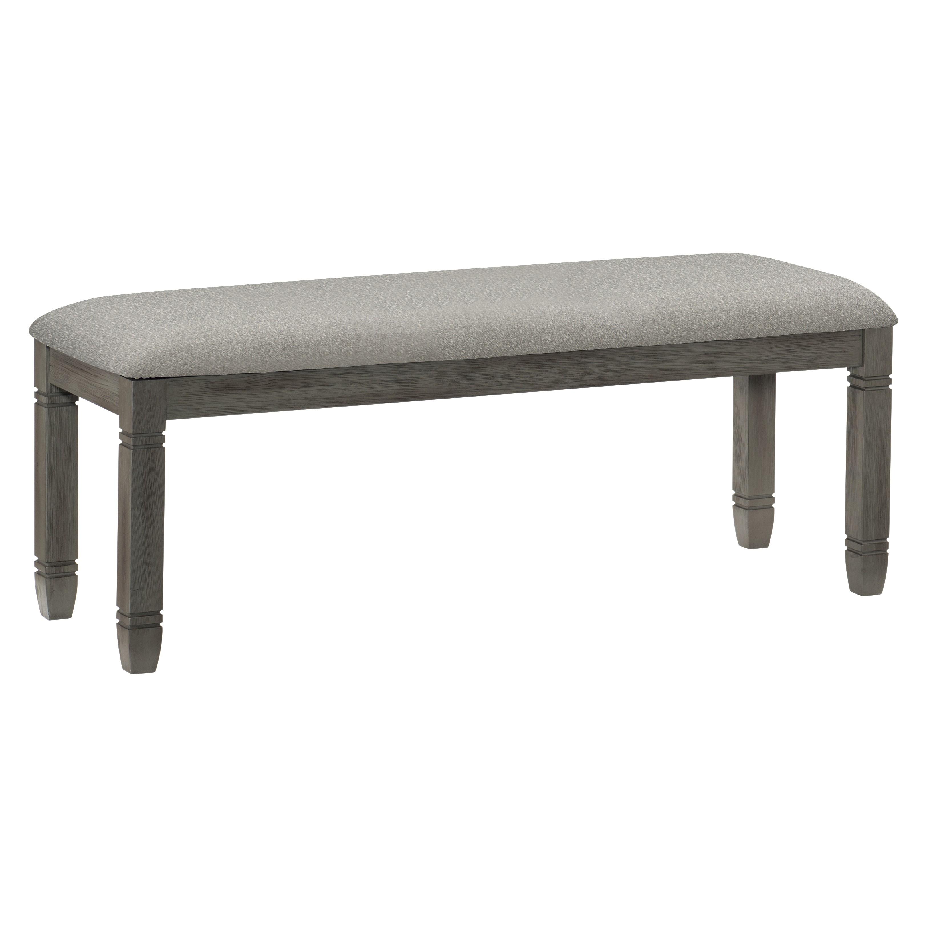 

    
Casual Antique Gray Wood Dining Bench Homelegance 5627GY-13 Granby
