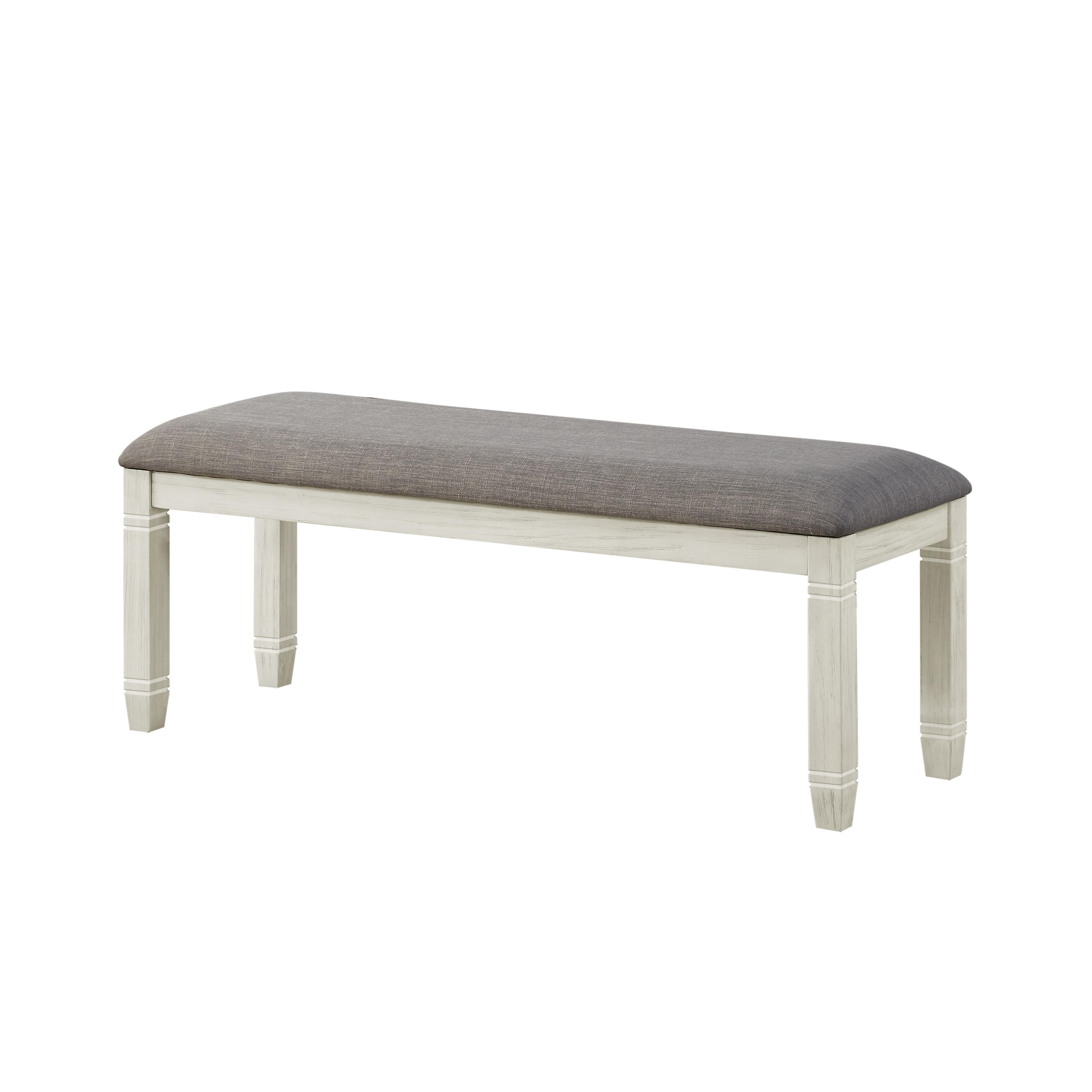 

    
Casual Antique White Wood Bench Homelegance 5627NW-13 Granby
