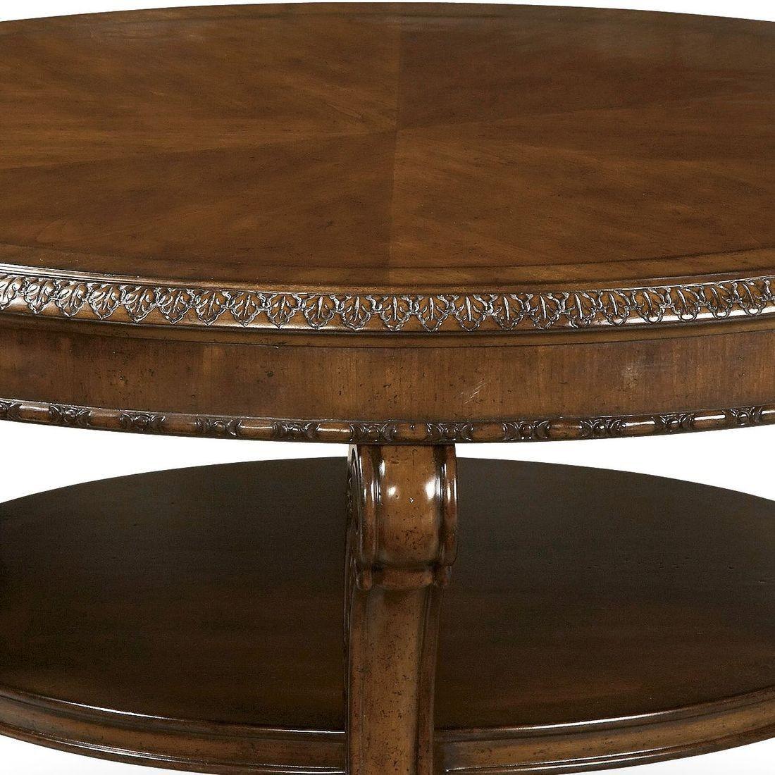 

    
Casual Old World Round Cocktail Table A.R.T.
