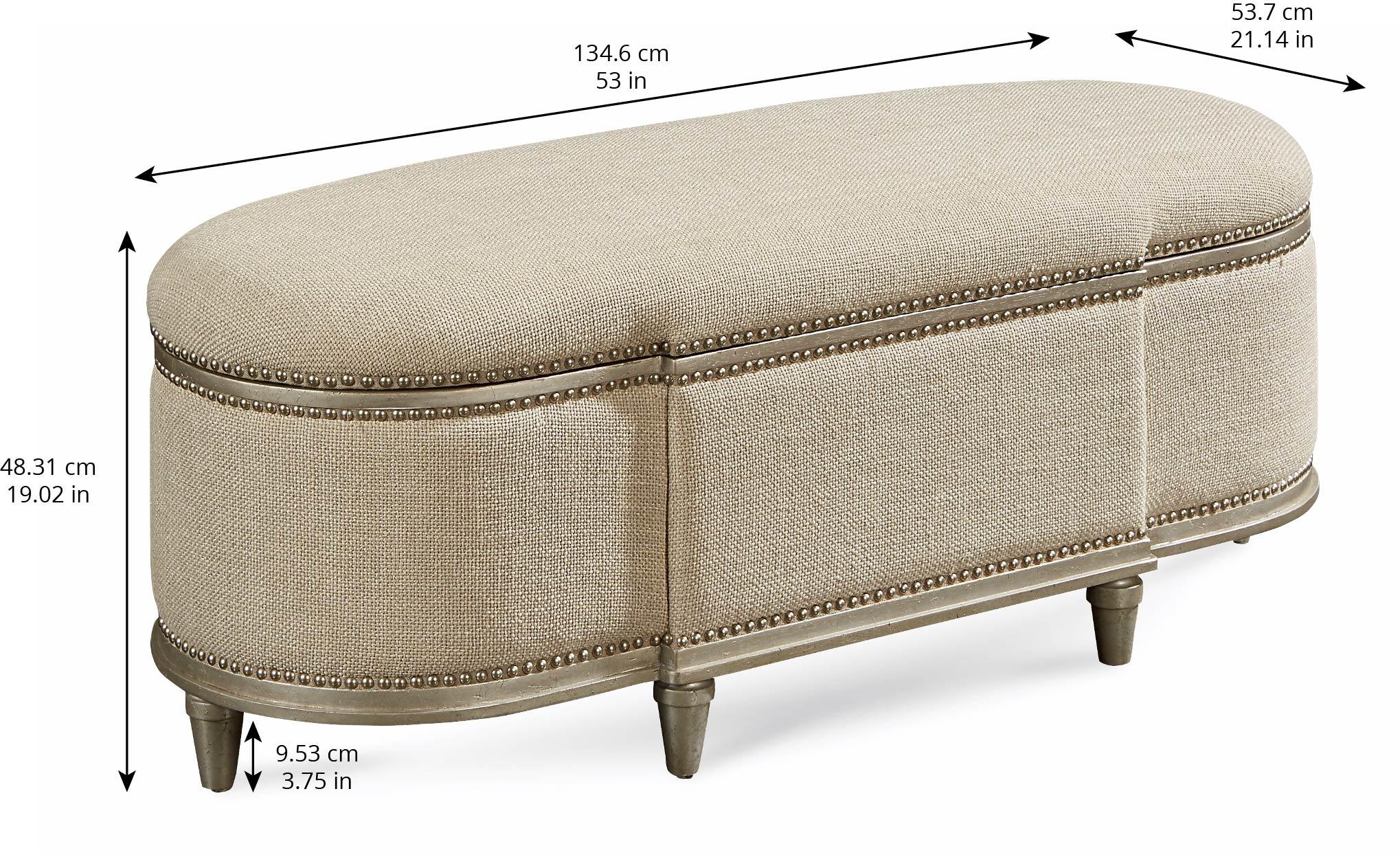 

    
Transitional Beige Fabric Bench w/ Storage by A.R.T. Furniture Morrissey

