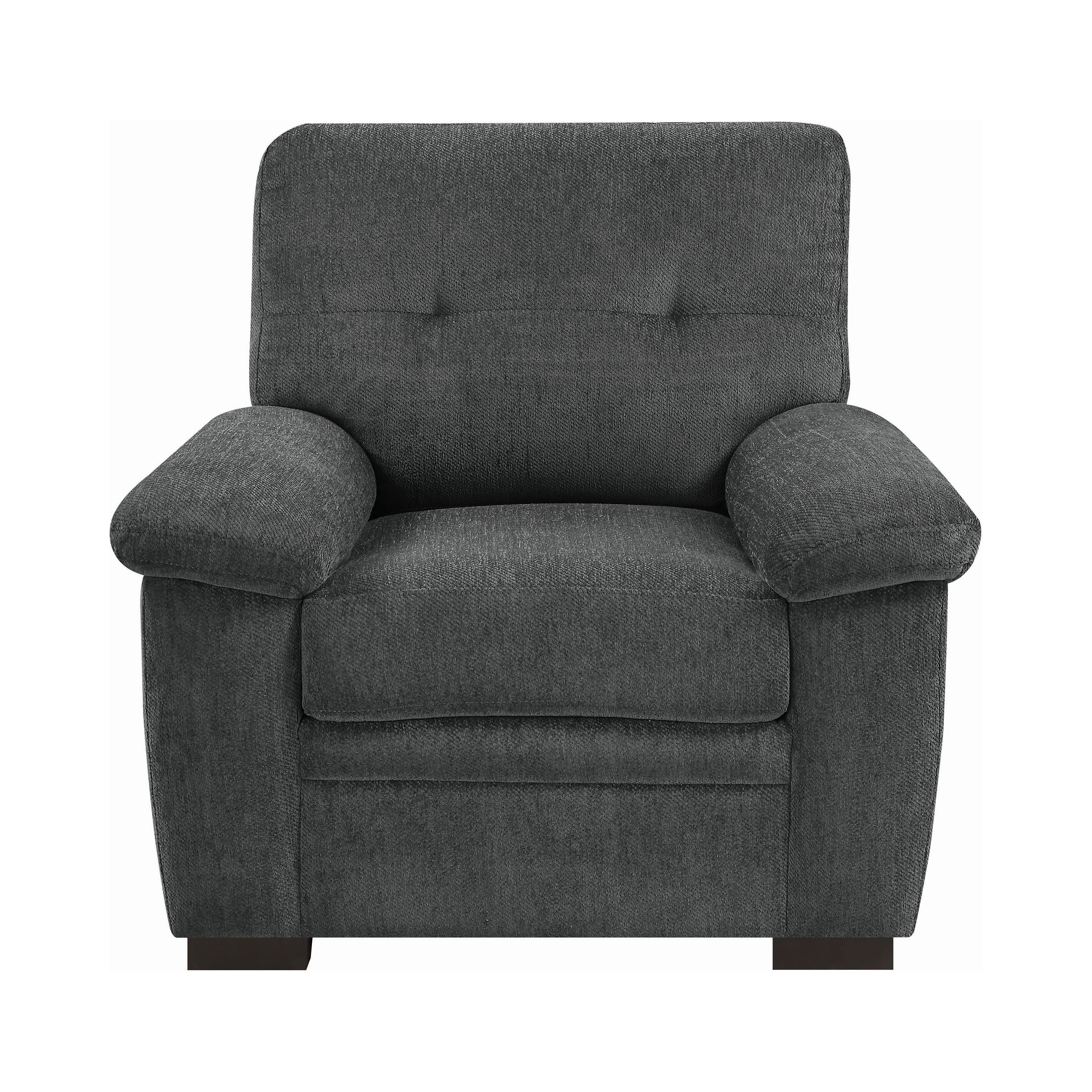 Casual Arm Chair 506586 Fairbairn 506586 in Charcoal Chenille