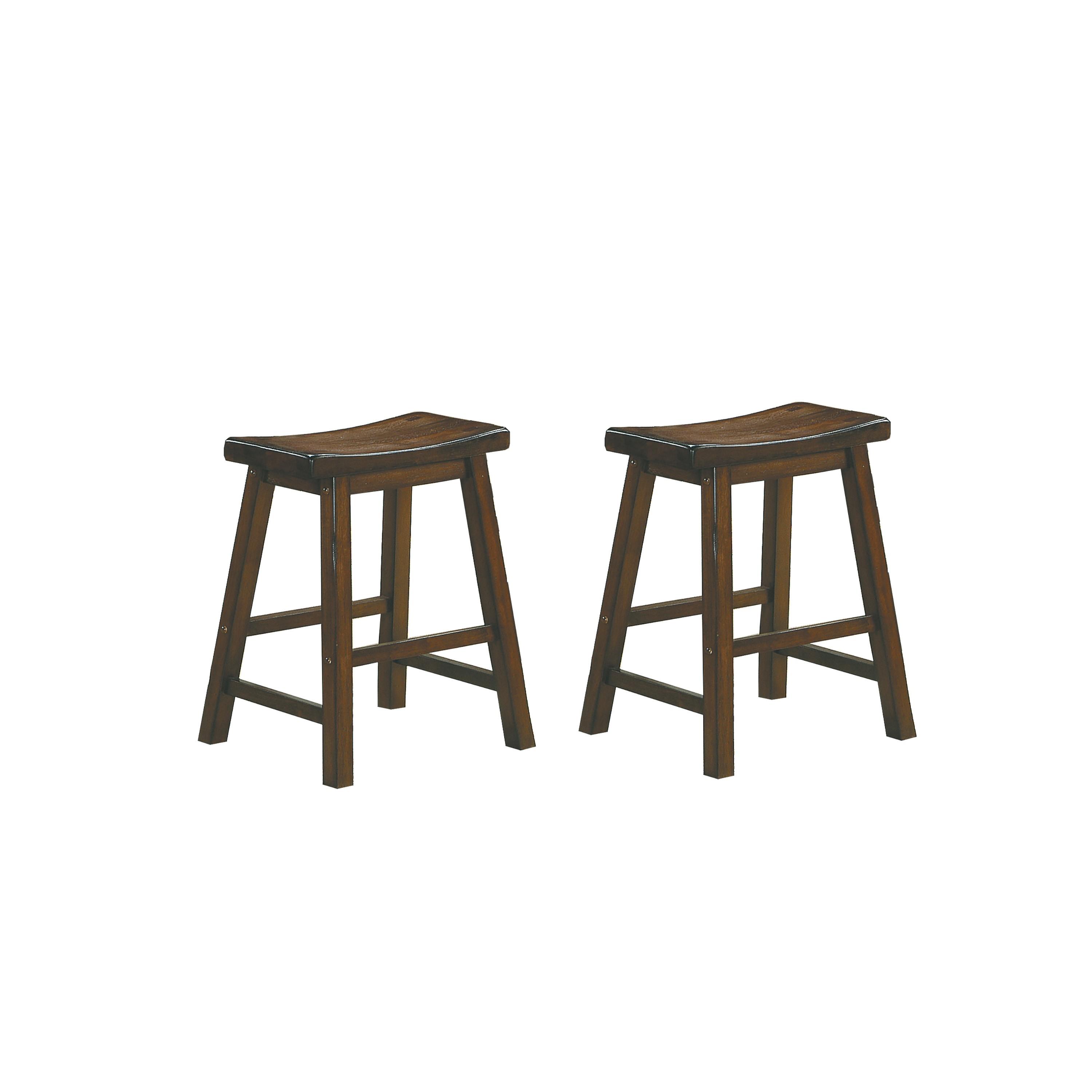 Casual Counter Height Stool 5302C-18 Saddleback 5302C-18 in Cherry 
