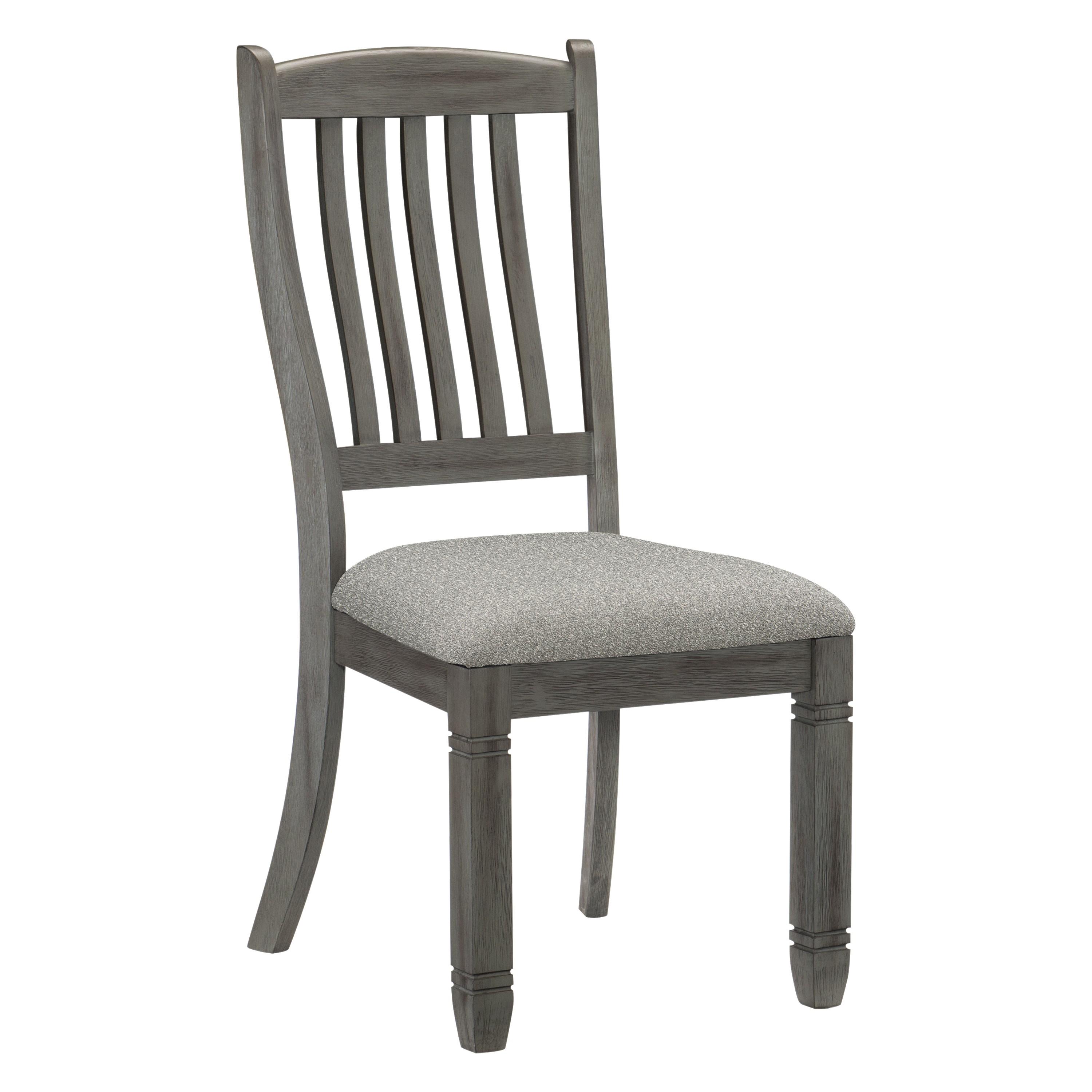 

    
Casual Coffee & Antique Gray Wood Side Chair Set 2pcs Homelegance 5627GYS Granby
