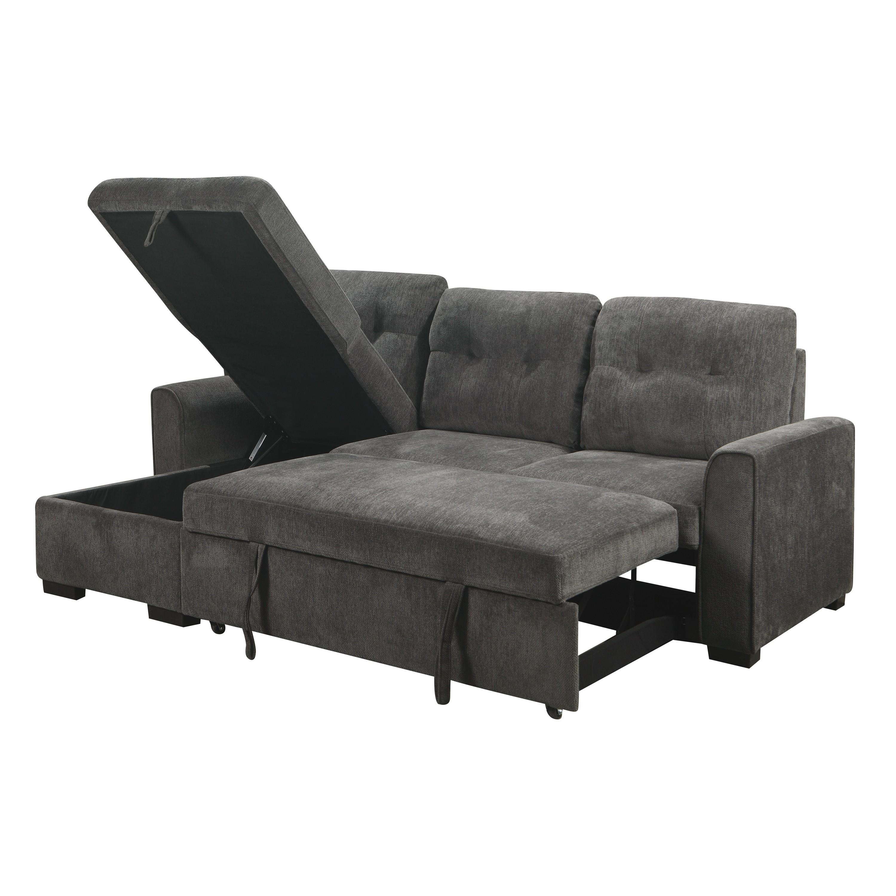 

    
 Order  Casual Dark Gray Solid Wood Reversible 2-Piece Sectional Homelegance 9402DGY*SC Carolina

