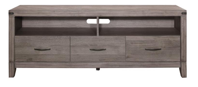 Casual Tv Console 20420-66T Woodrow Collection 20420-66T in Gray 