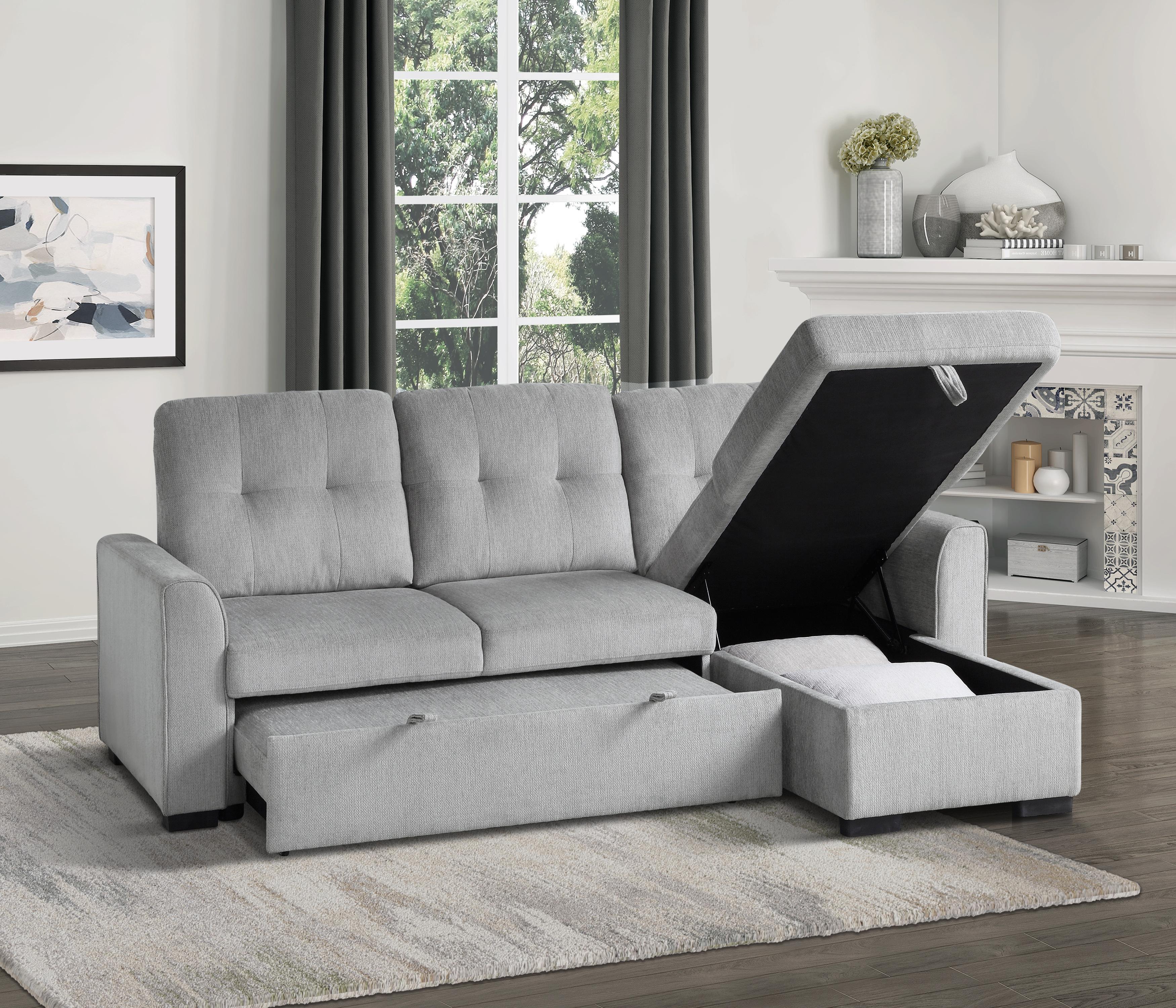 

                    
Buy Casual Light Gray Solid Wood Reversible 2-Piece Sectional Homelegance 9402GRY*SC Carolina
