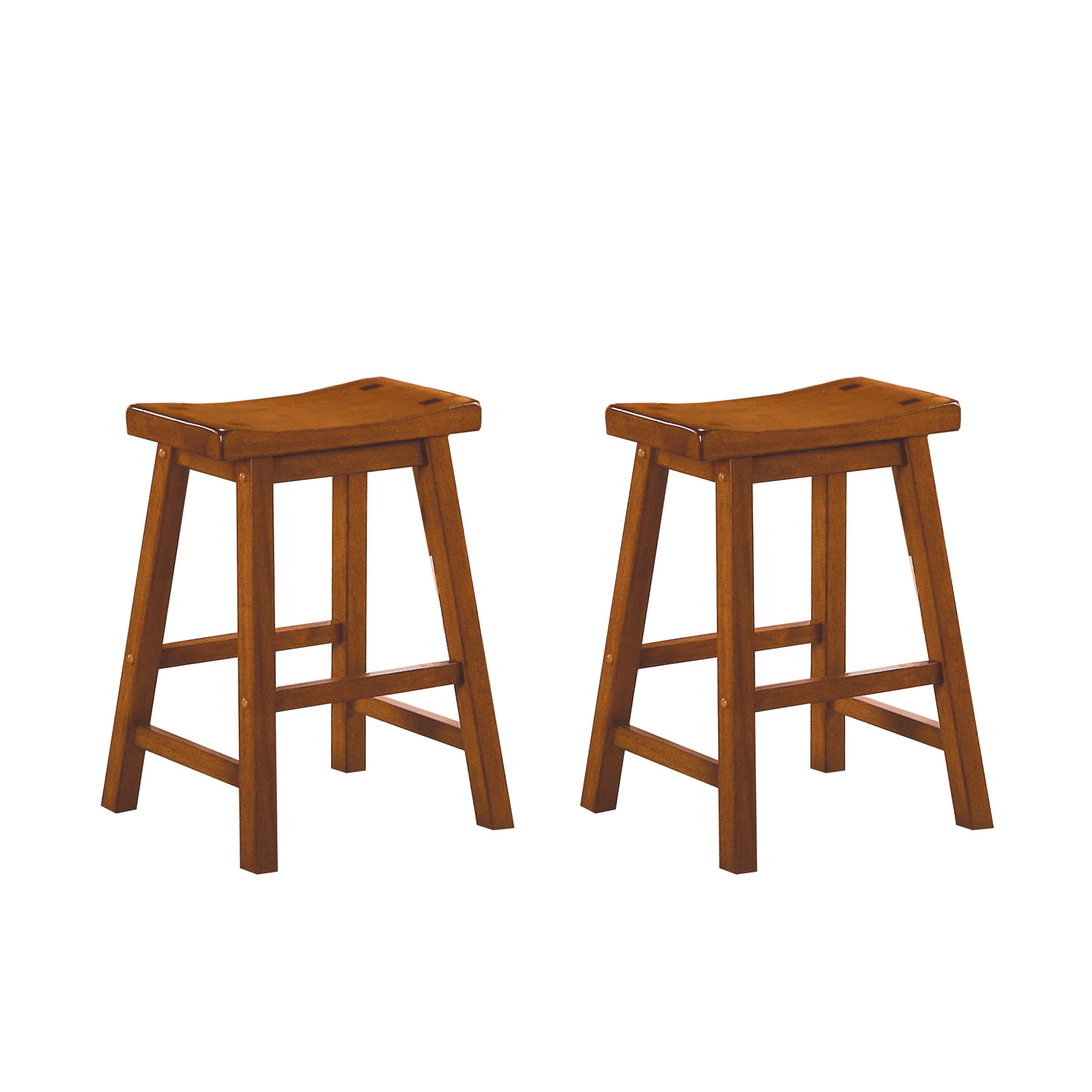Casual Counter Height Stool 5302A-24 Saddleback 5302A-24 in Oak 