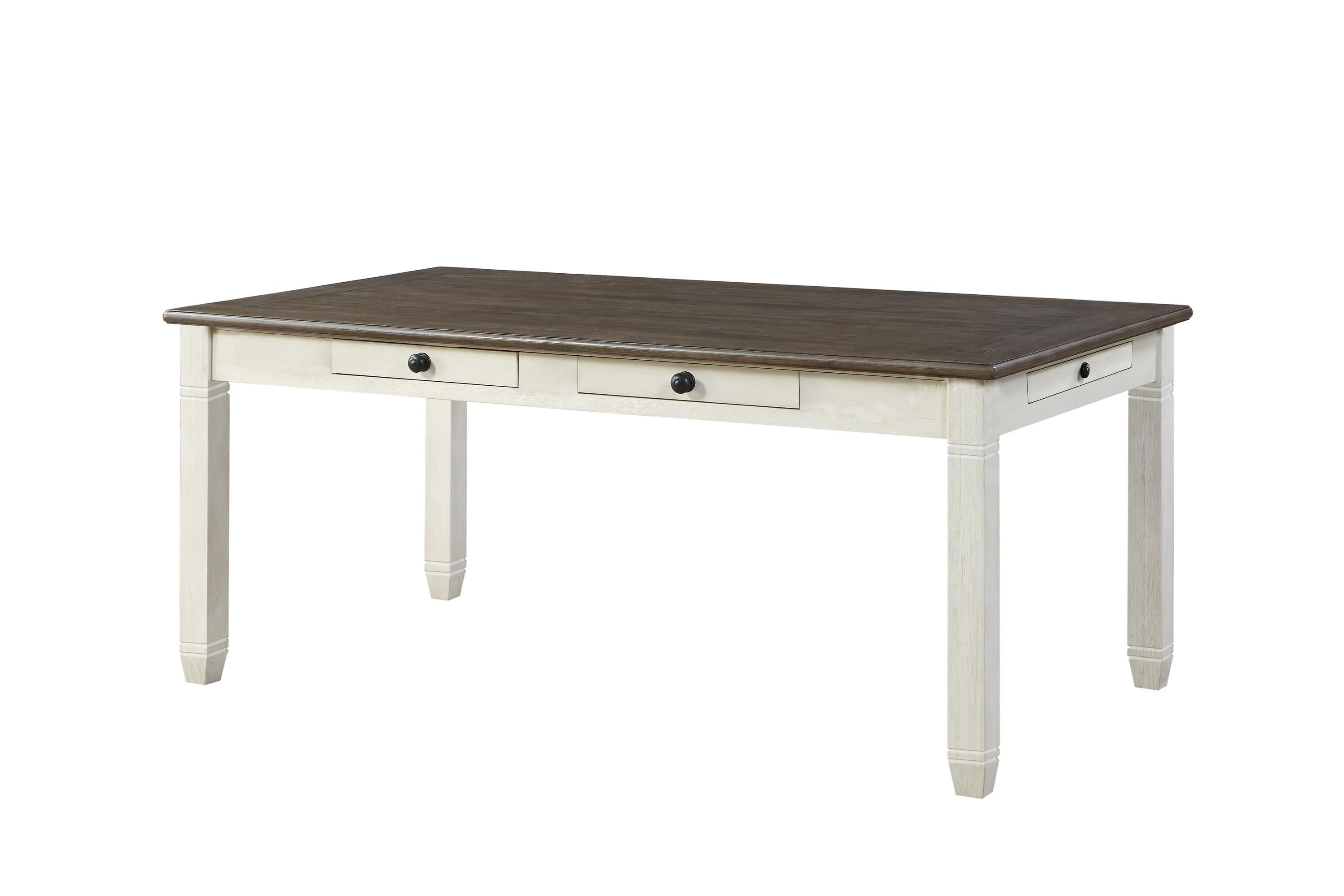 Casual Dining Table 5627NW-72 Granby 5627NW-72 in Antique White 