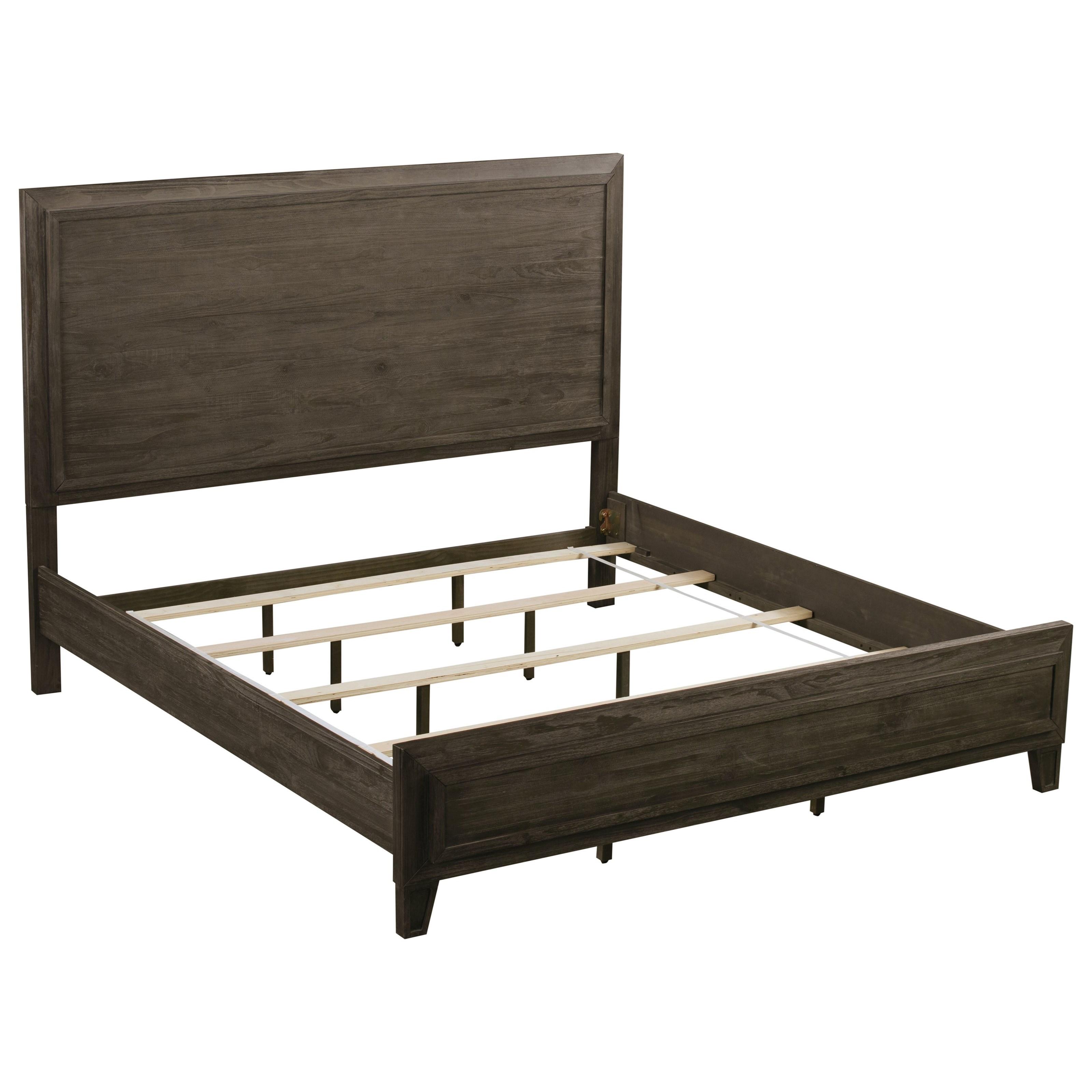 

                    
Buy Casual Rustic Style Onyx Finish Panel King Bedroom Set 3Pcs HADLEY by Modus Furniture
