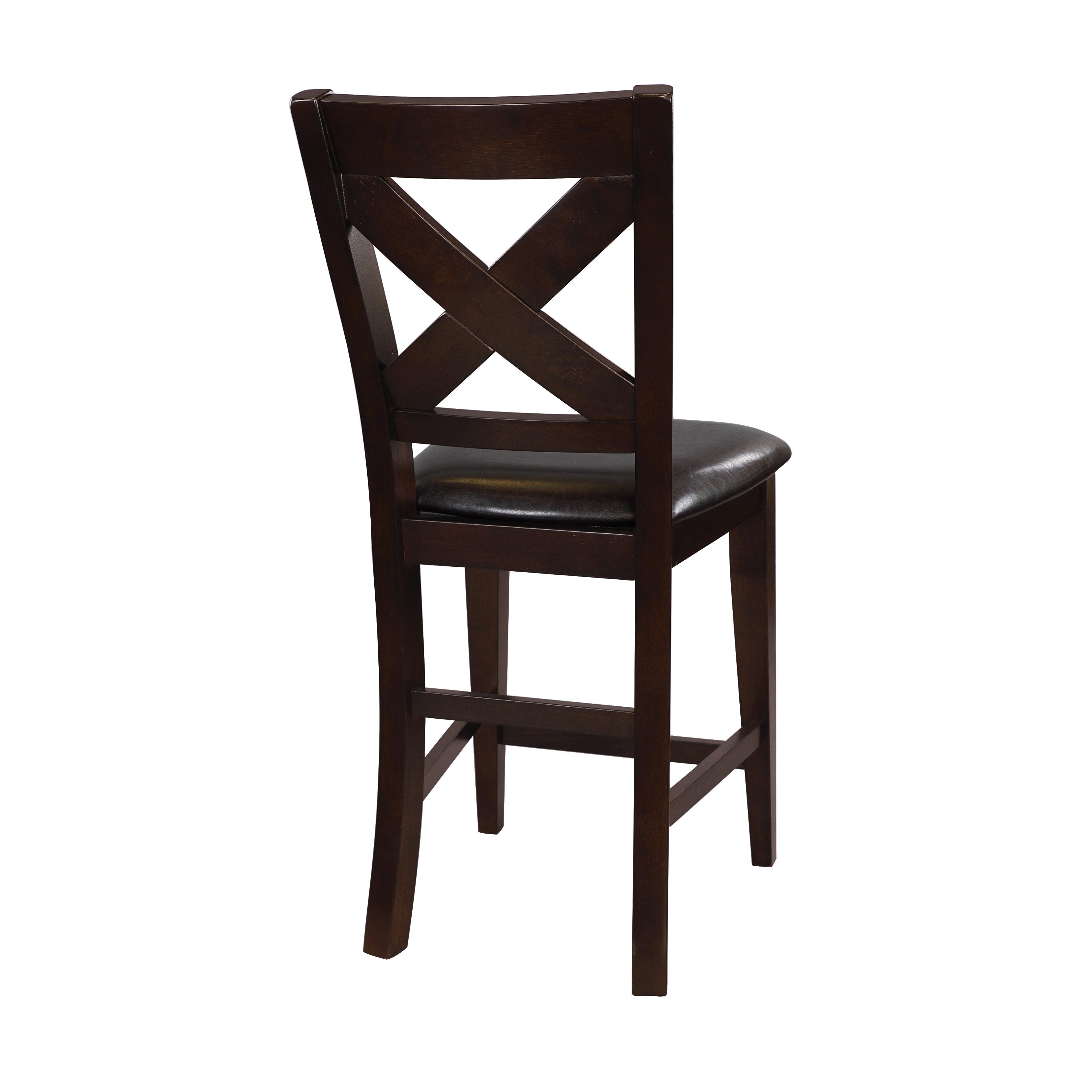 

                    
Homelegance 1372-24 Crown Point Counter Height Chair Merlot Faux Leather Purchase 

