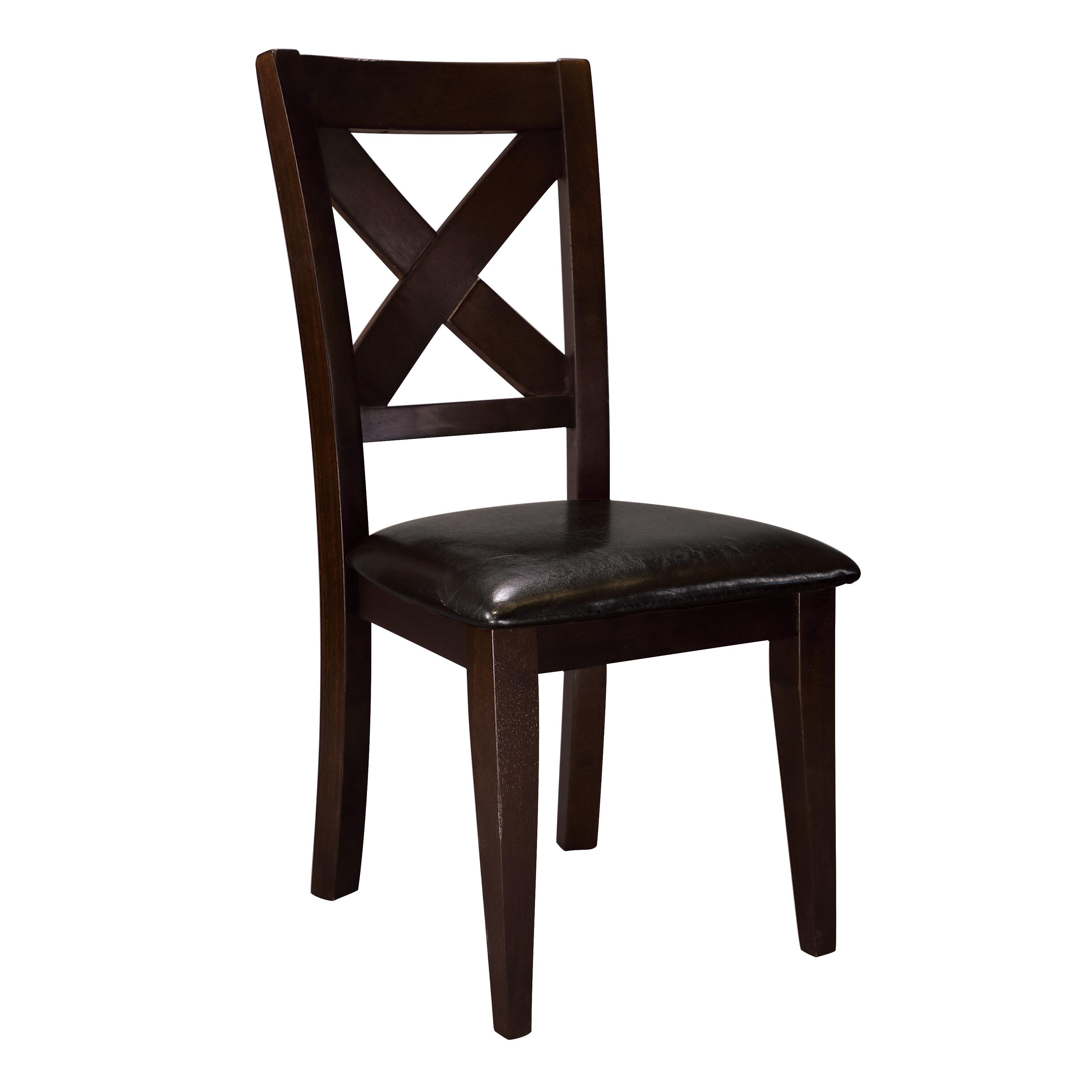 

    
Casual Warm Merlot Wood Side Chair Set 2pcs Homelegance 1372S Crown Point
