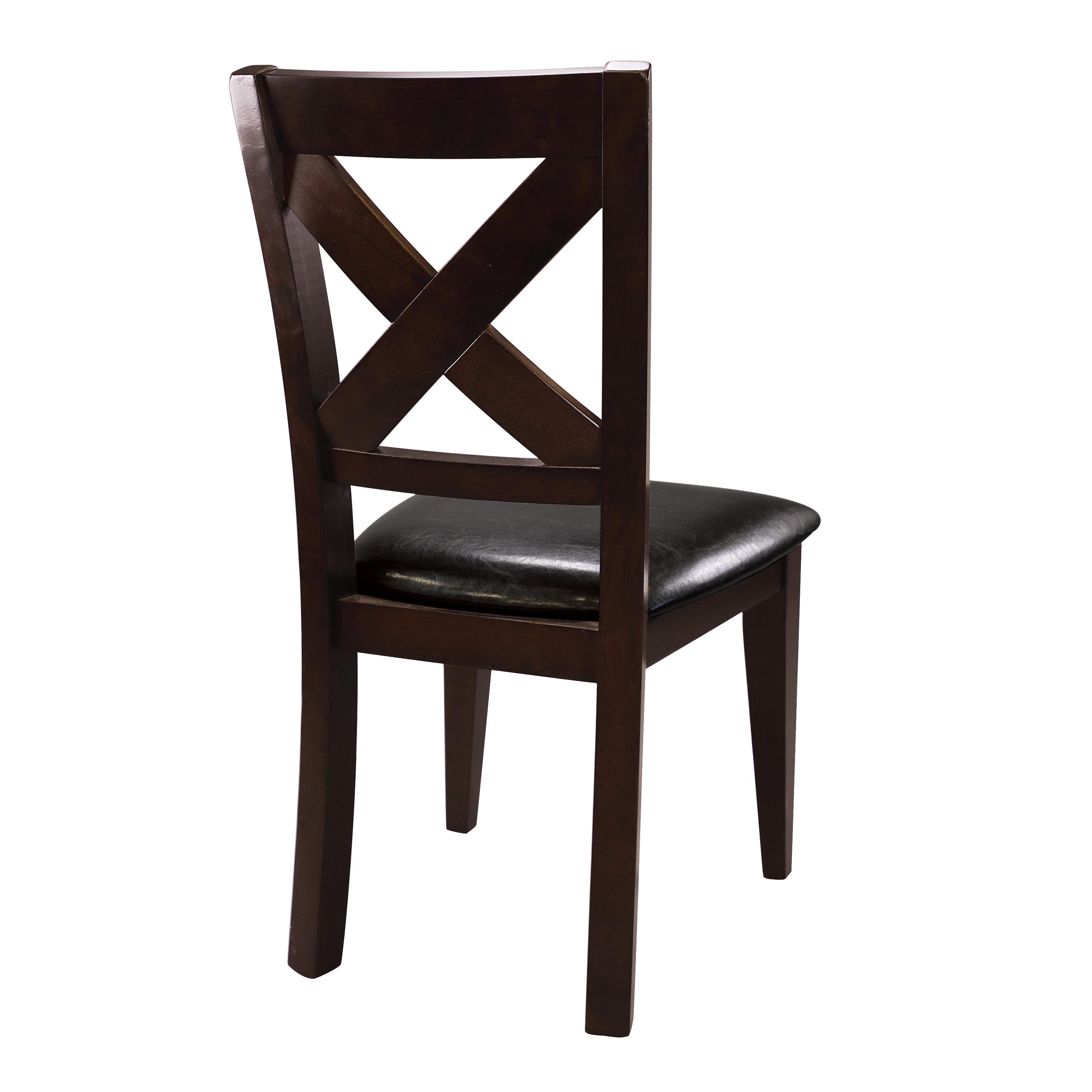 

                    
Homelegance 1372S Crown Point Side Chair Set Merlot Faux Leather Purchase 
